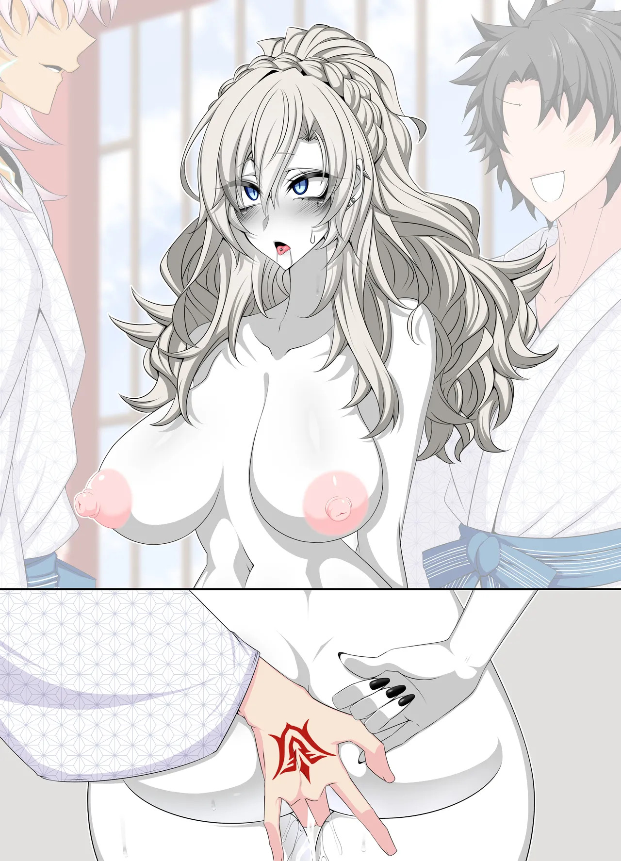 [Aogiri] Pure Love NTR Cheating Sex with Kriemhild 10 [Fingering Challenge in Front of Her Husband] (Fate⁄Grand Order) - Page 65