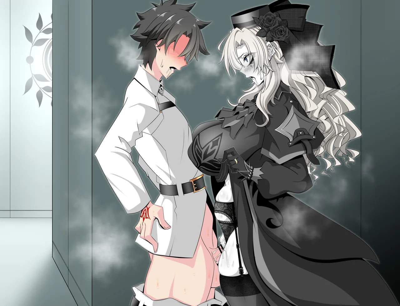 [Aogiri] Pure Love NTR Cheating Sex with Kriemhild 02 [Almost Exposed Cheating Sex in the Hallway] (Fate⁄Grand Order) - Page 32