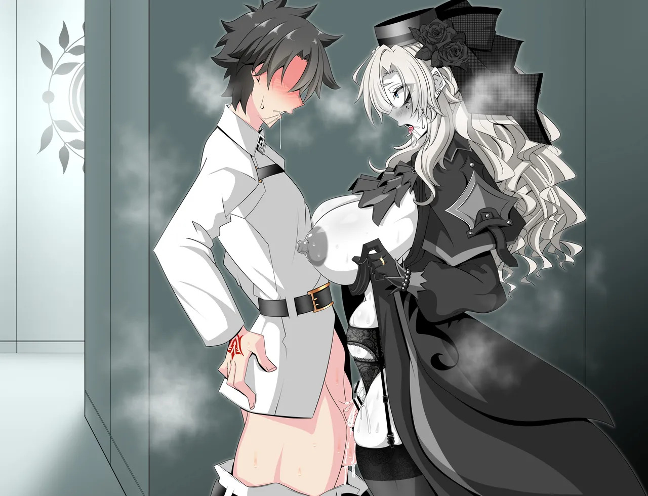 [Aogiri] Pure Love NTR Cheating Sex with Kriemhild 02 [Almost Exposed Cheating Sex in the Hallway] (Fate⁄Grand Order) - Page 48