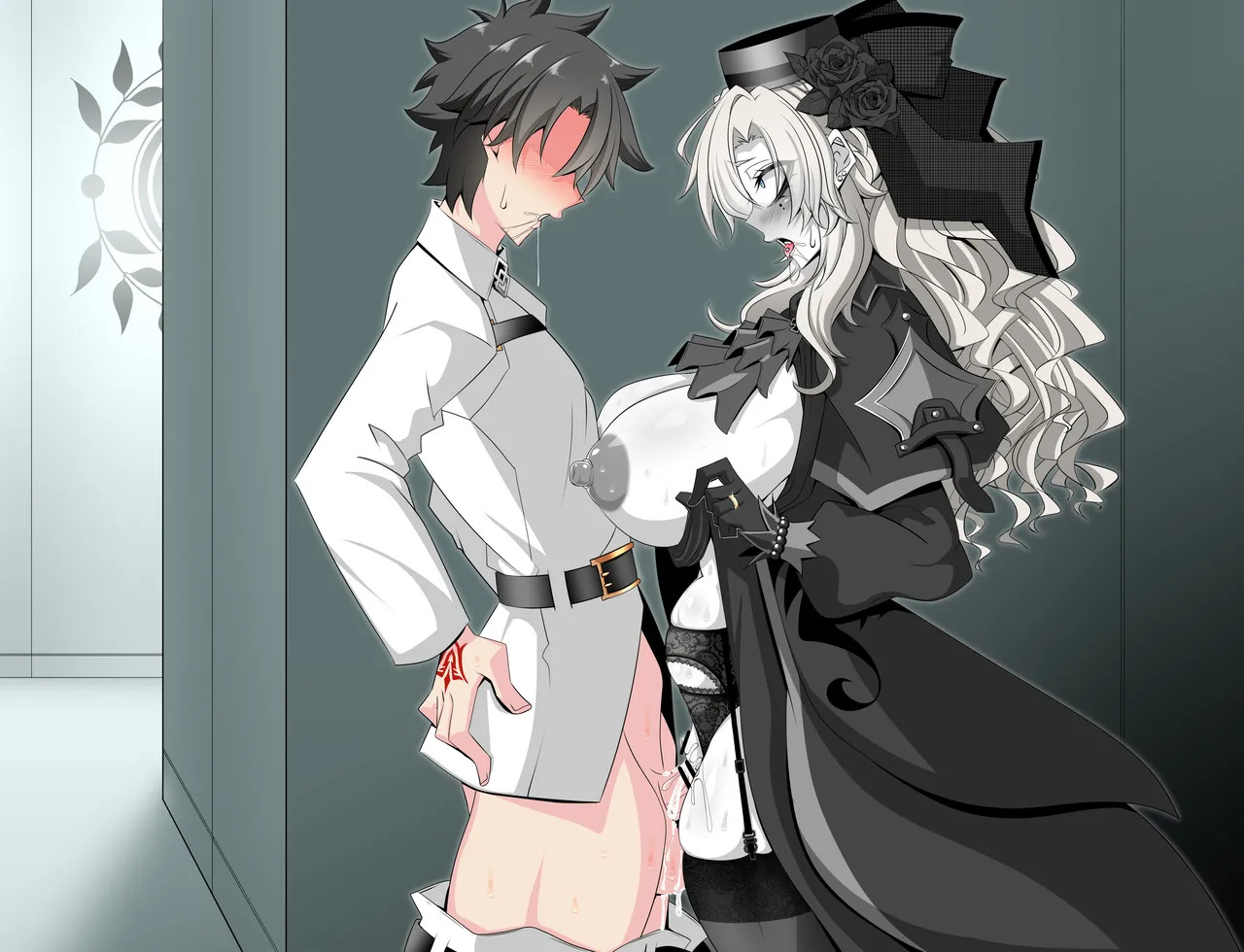 [Aogiri] Pure Love NTR Cheating Sex with Kriemhild 02 [Almost Exposed Cheating Sex in the Hallway] (Fate⁄Grand Order) - Page 55