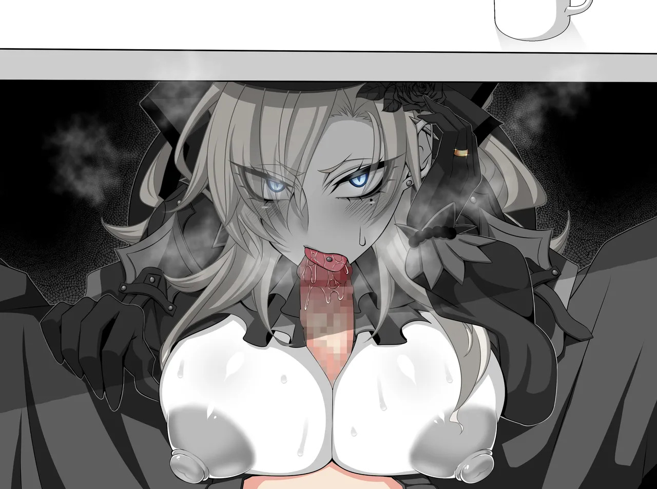 [Aogiri] Pure Love NTR Cheating Sex with Kriemhild 03 [Hidden Blowjob in the Cafeteria] (Fate⁄Grand Order) - Page 58