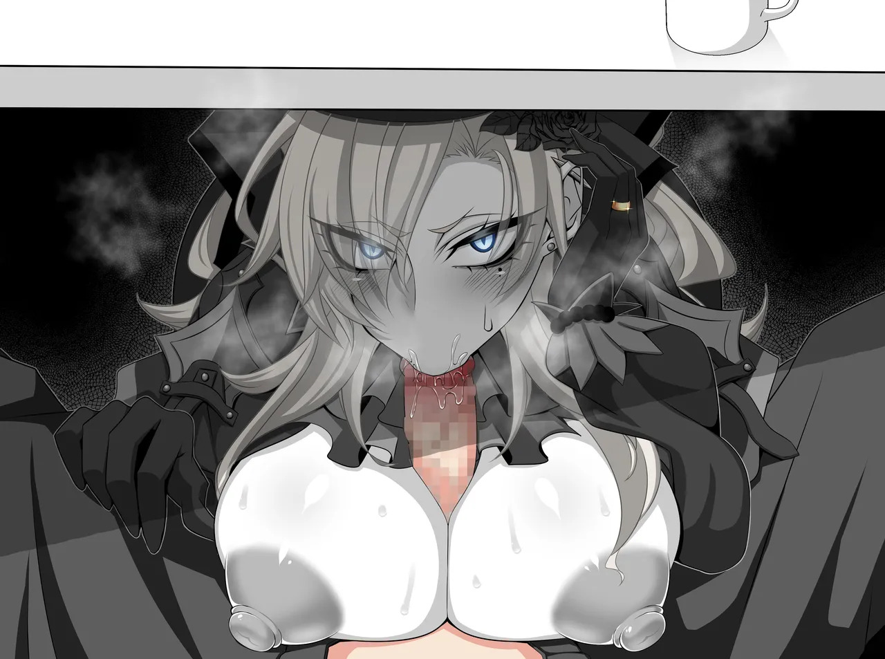 [Aogiri] Pure Love NTR Cheating Sex with Kriemhild 03 [Hidden Blowjob in the Cafeteria] (Fate⁄Grand Order) - Page 59