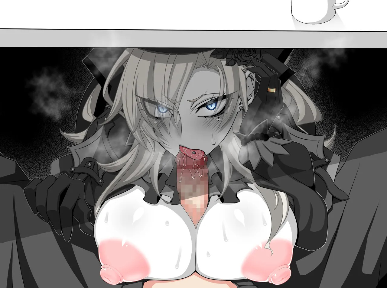 [Aogiri] Pure Love NTR Cheating Sex with Kriemhild 03 [Hidden Blowjob in the Cafeteria] (Fate⁄Grand Order) - Page 86