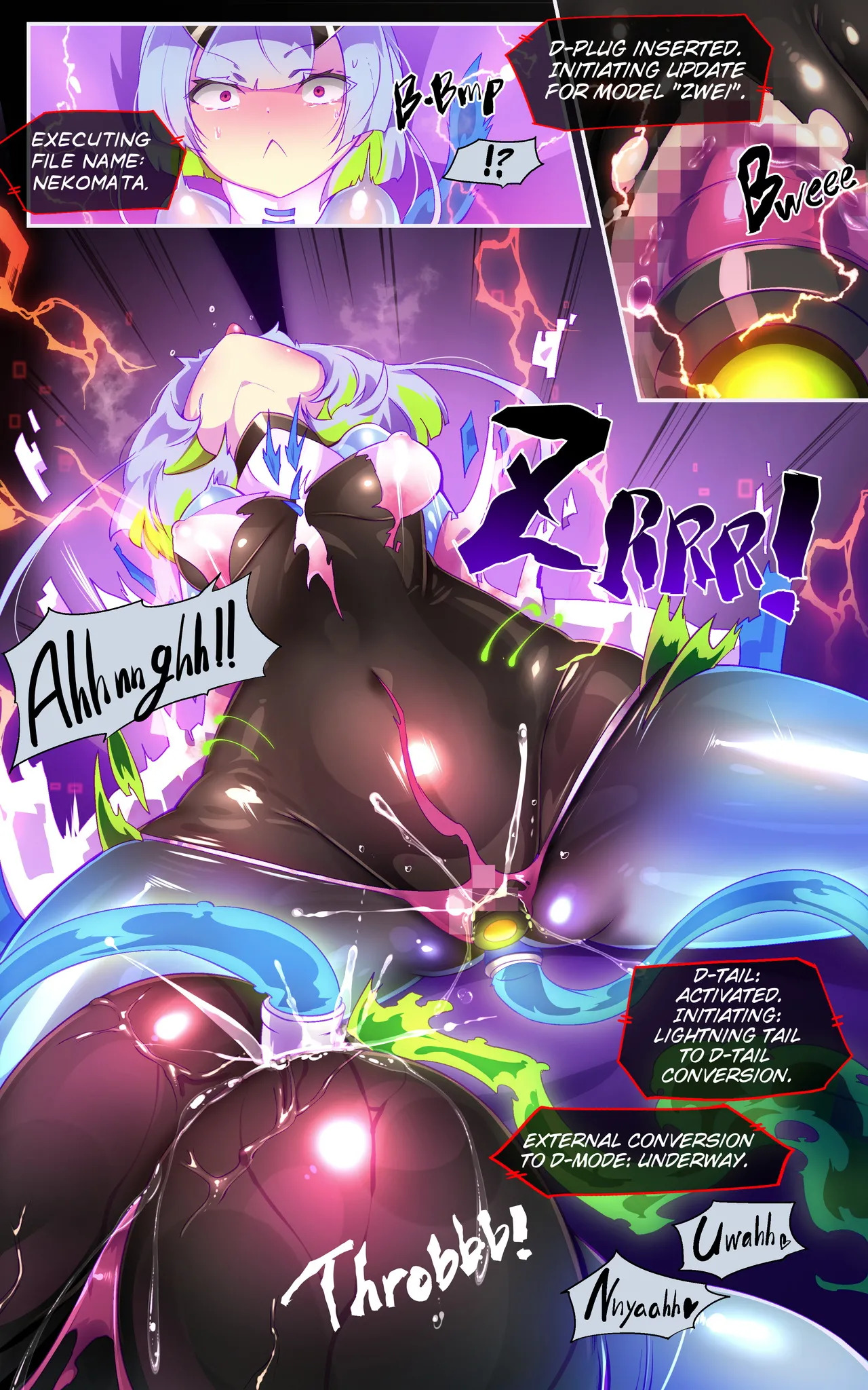 [Yaseuma Lo-Ru (Netsuki no Yoto, Bungo Meibutsu Dangojiru Teishoku)] Majime na Tensei Nyotaika Android ga Kairaku-zeme no Hate ni Bakunyuu Akuochi Suru Manga ~Purikketsuana Zwei~ | Radiant Battle Princess Prikke Tsana Zwei: The Next Chapter, Where a Stoic Android Learns the Truth Through Falling to Lust - Page 11