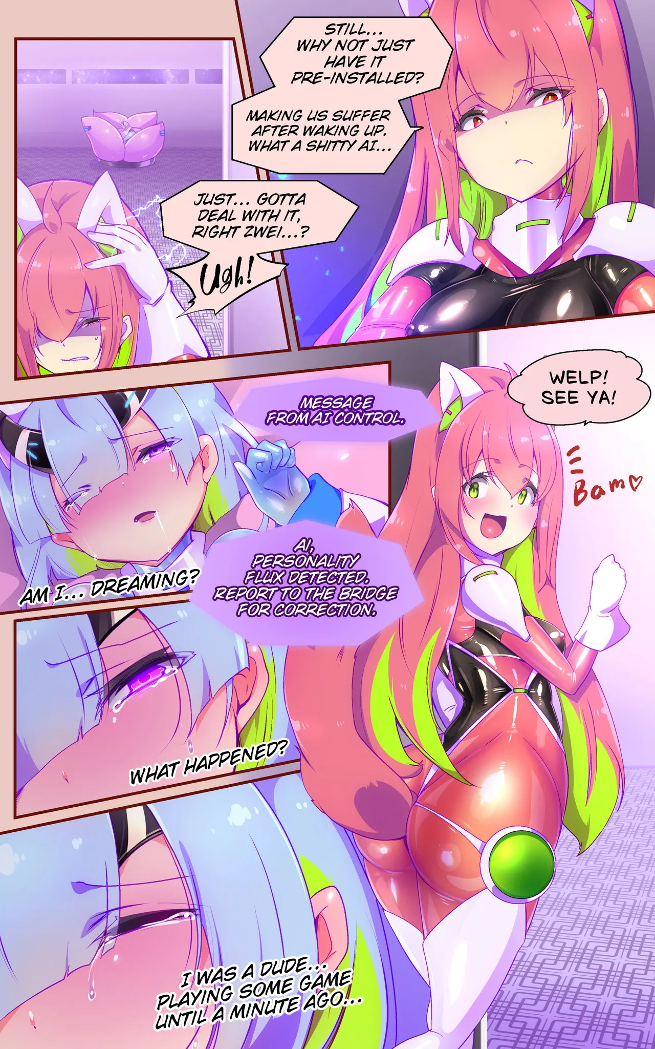 [Yaseuma Lo-Ru (Netsuki no Yoto, Bungo Meibutsu Dangojiru Teishoku)] Majime na Tensei Nyotaika Android ga Kairaku-zeme no Hate ni Bakunyuu Akuochi Suru Manga ~Purikketsuana Zwei~ | Radiant Battle Princess Prikke Tsana Zwei: The Next Chapter, Where a Stoic Android Learns the Truth Through Falling to Lust - Page 17