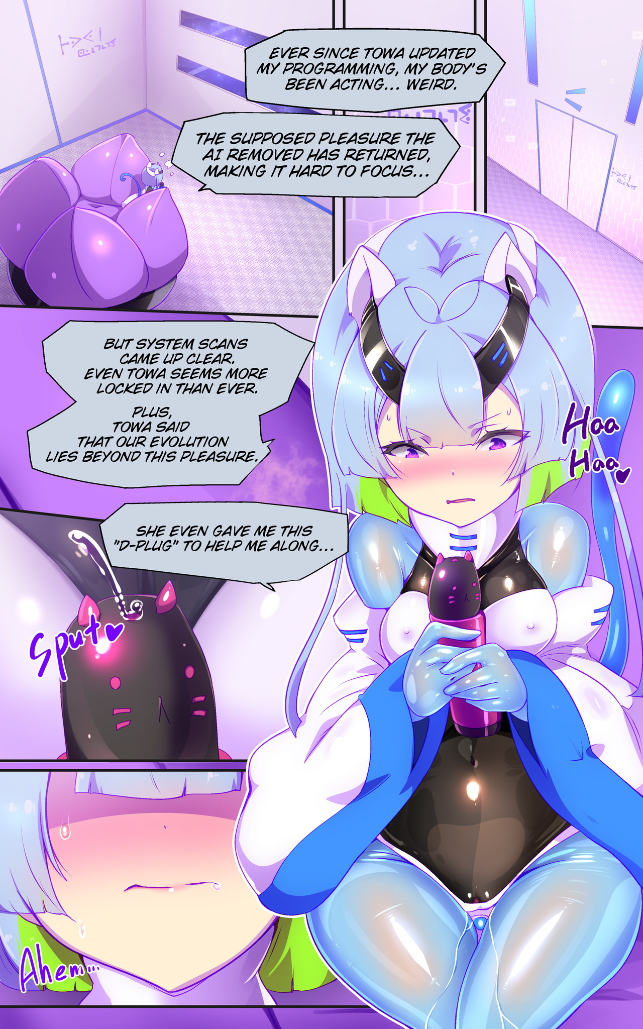 [Yaseuma Lo-Ru (Netsuki no Yoto, Bungo Meibutsu Dangojiru Teishoku)] Majime na Tensei Nyotaika Android ga Kairaku-zeme no Hate ni Bakunyuu Akuochi Suru Manga ~Purikketsuana Zwei~ | Radiant Battle Princess Prikke Tsana Zwei: The Next Chapter, Where a Stoic Android Learns the Truth Through Falling to Lust - Page 9