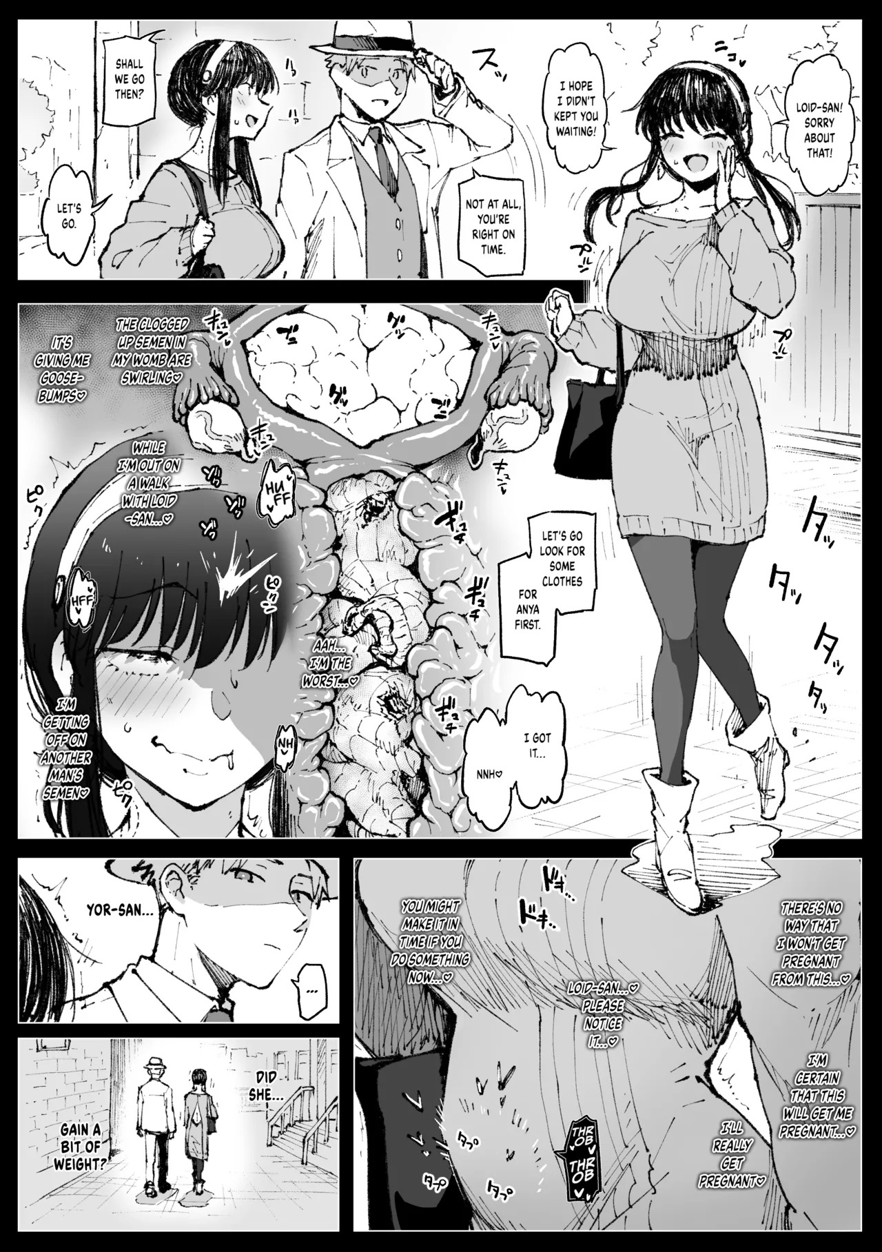 [Ahemaru] Yor Gets Caught By A Bunch Of Homeless Old Men - Page 13