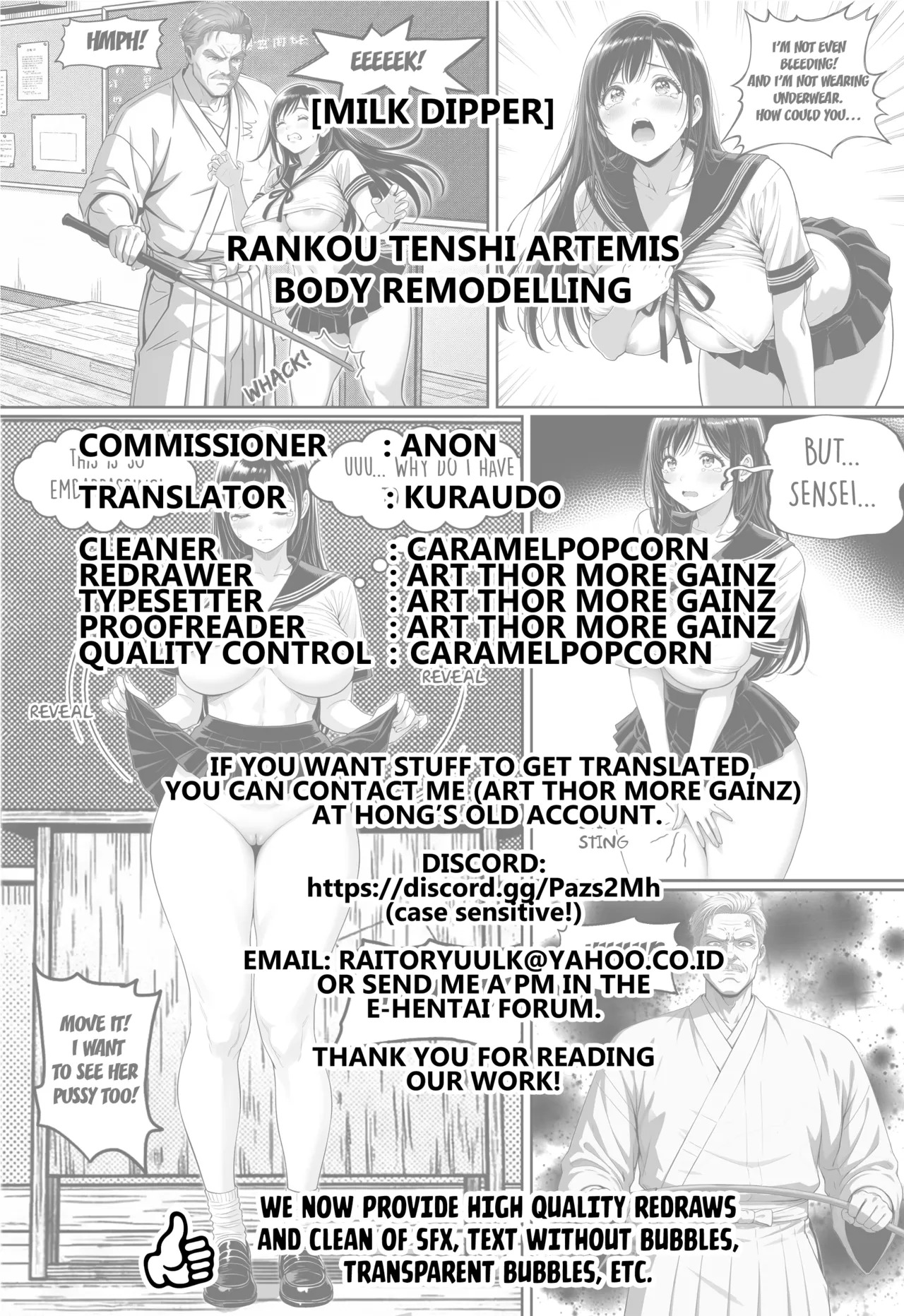 [Milk Dipper] Rankou Tenshi Artemis ~Nikutai Kaizou~ [English] [Kuraudo] - Page 68