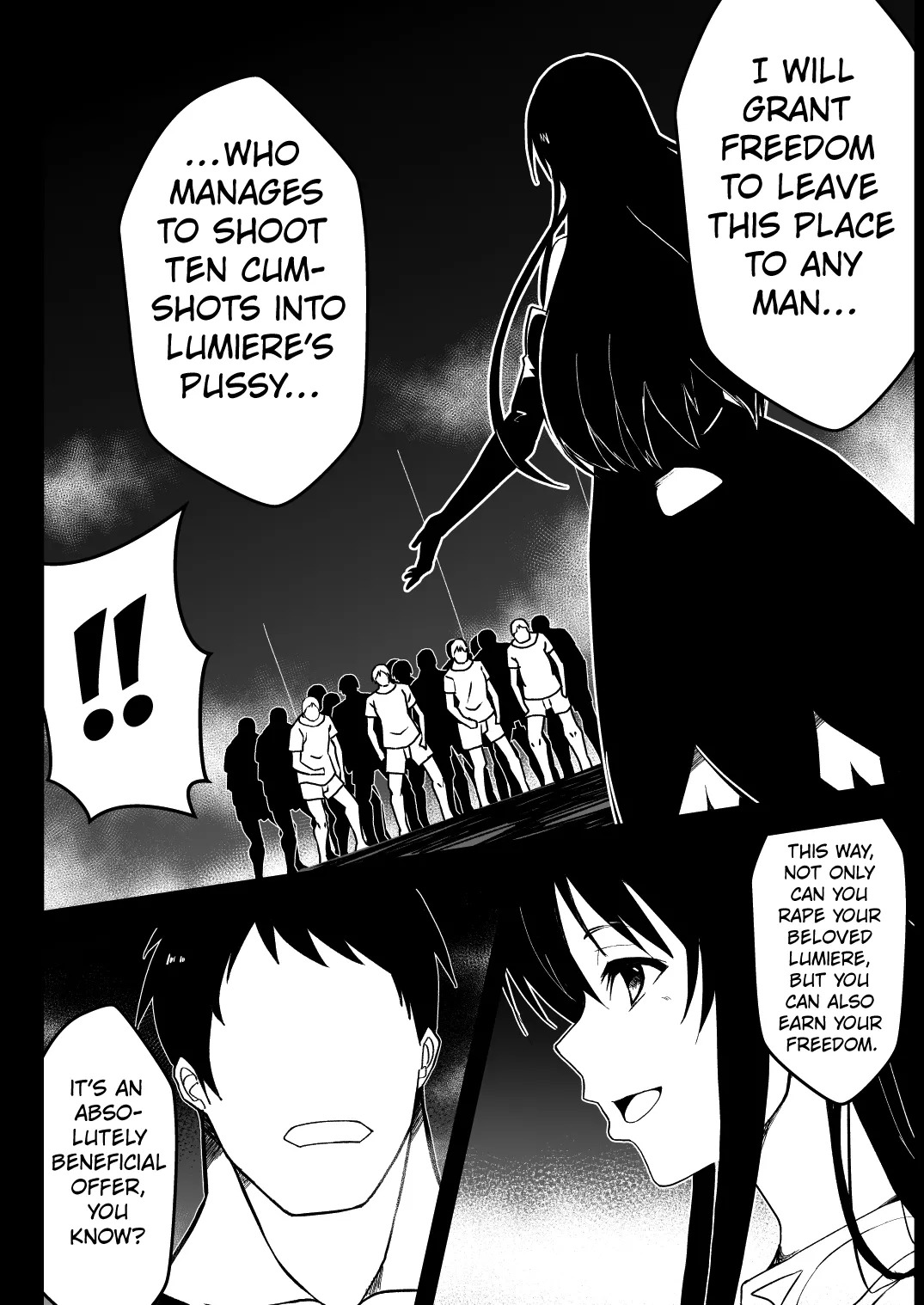 [Milk Dipper] Rankou Tenshi Lumiere ~ Suraimu wo Harama sa re Otoko-tachi ni Rinkan [English] [Kuraudo] - Page 35