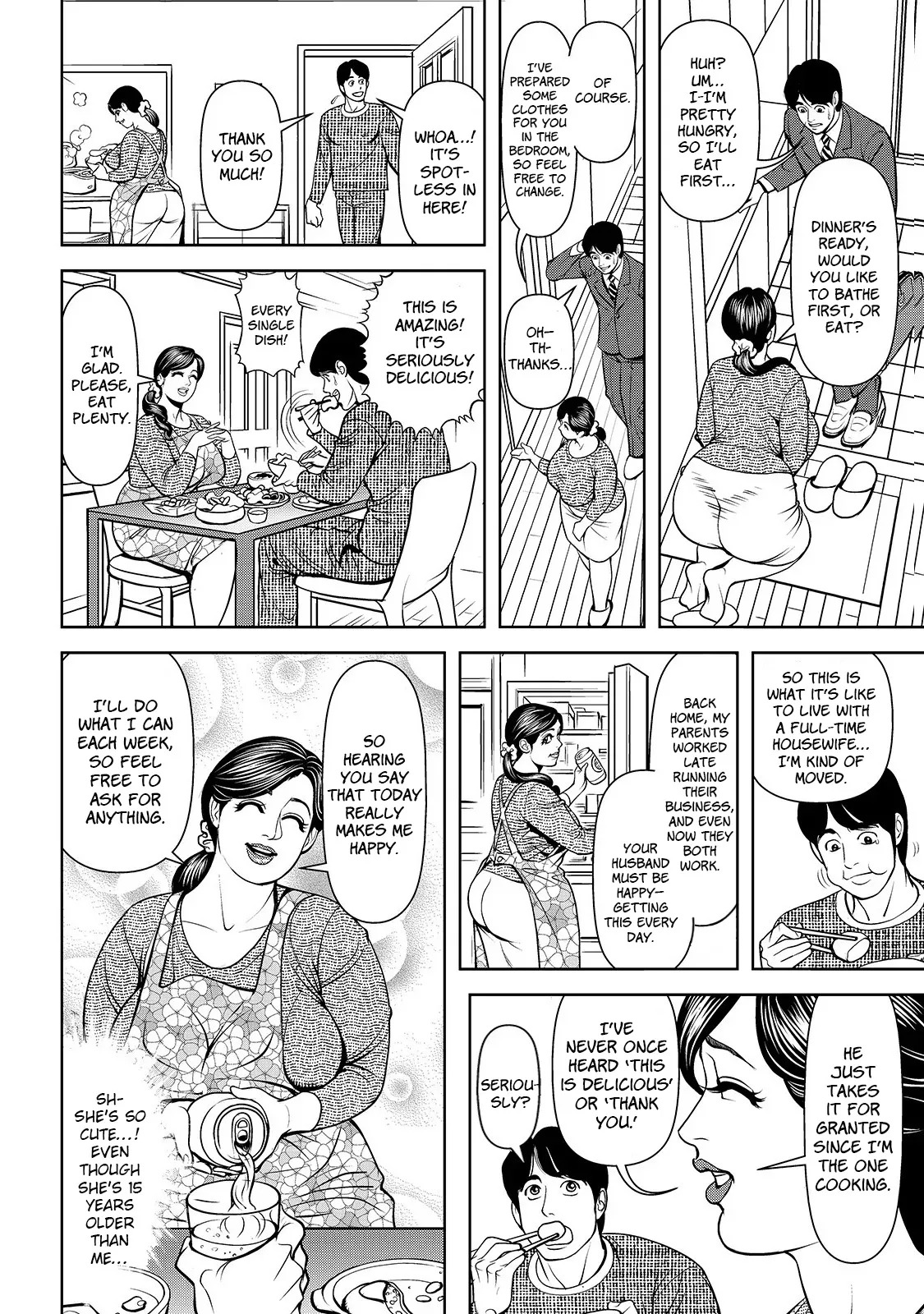[Senor Daietsu] Kyojiri jukujo wa sewa jōzu!? | Spoiled by a Voluptuous Mature Beauty [English] [HentaiLLC] - Page 6