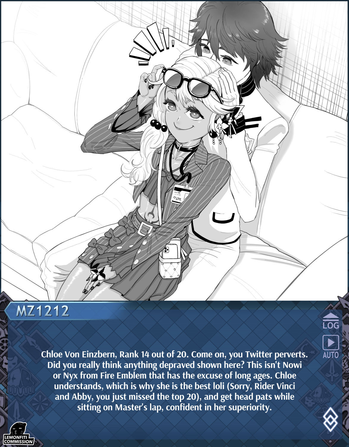 Lemonfiti MZ1212 20 Fate/Grand Order waifus, paired with Hakuno Kishinami from Fate/Extra Incomplete - Page 7