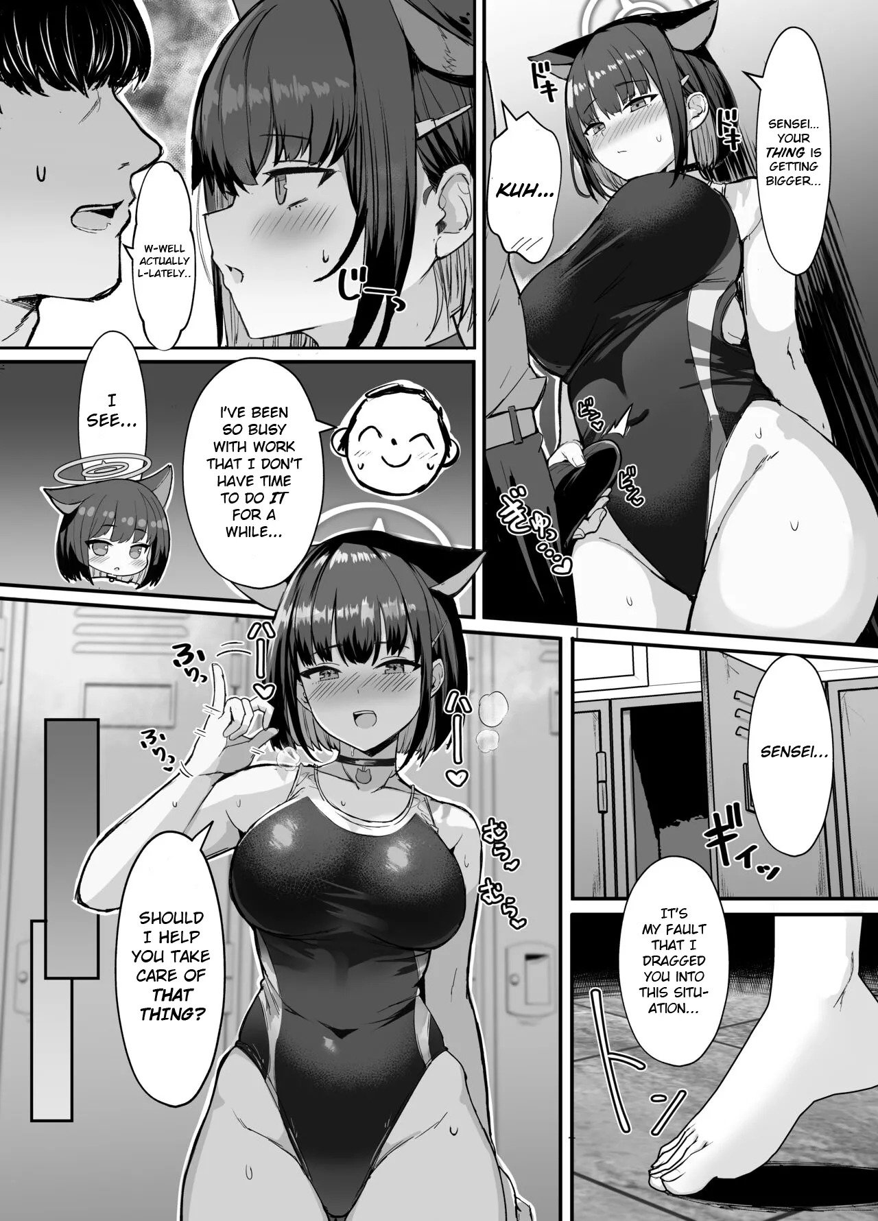[Vivido (Kumasaku Tamizou)] Kazusa to Houkago Mizugi Ecchi (Blue Archive) [Digital] [English] [Hidden Base Scanlation] - Page 6