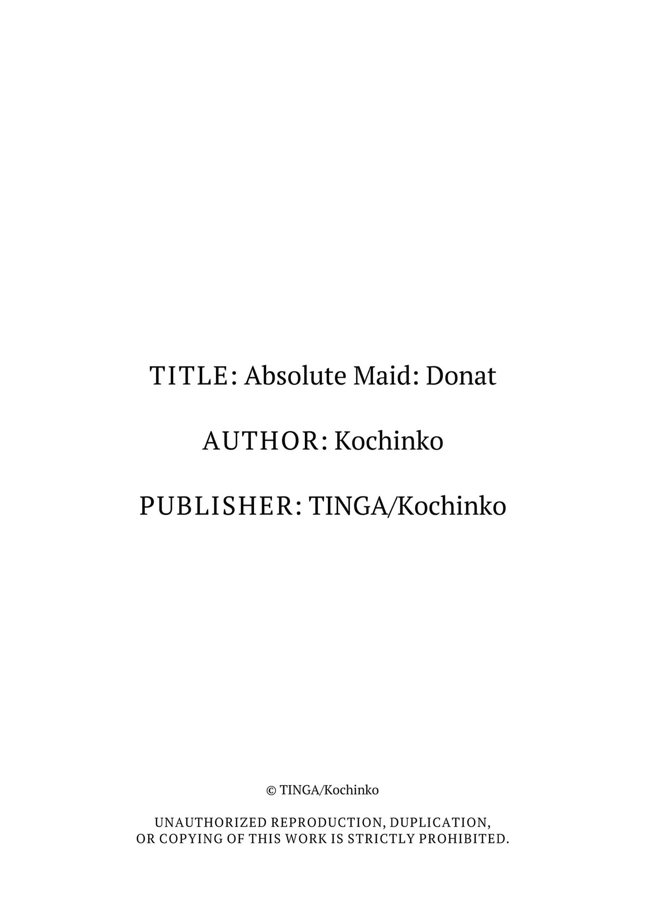 [TINGA (Kochinko)] Absolute Maid - Donat [English] - Page 36