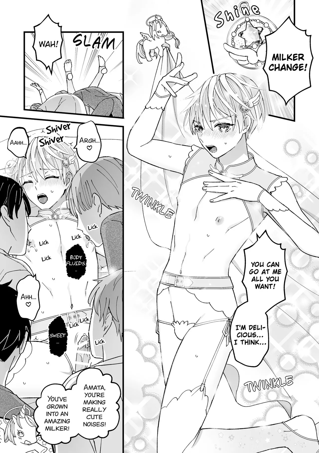 [TINGA (Kochinko)] Sperm Milker Amata - I'm a Magical Boy？! Why Am I About to Get…？! - Page 39