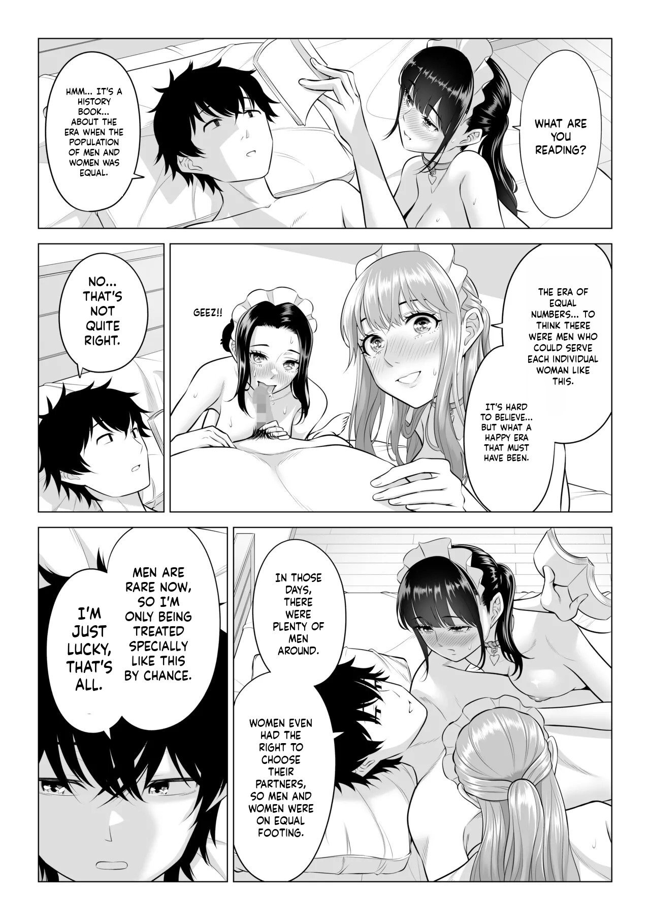 [Date Roku] Dansei ga Kyokutan ni Sukunai Kono Sekai de wa, Seishi wa Kichou na Shigen desu. Sono 3 [English] - Page 54