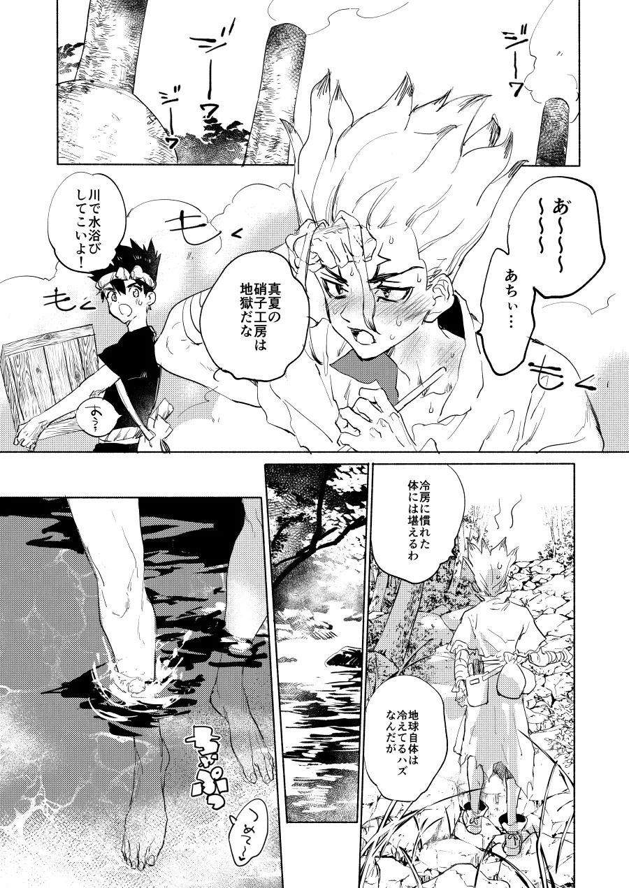 [tcnc (Serizawa Nae)] Sekki Sekai de Mabushii Natsu (Dr. STONE) [Digital] - Page 13