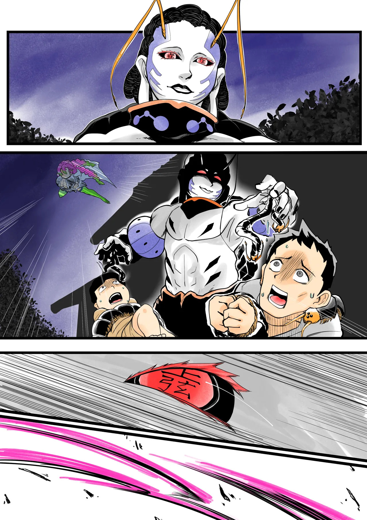[Shitatattel (Sakata no Lefty)] Insect-born first love, chaotic honey ~Kanroji ●ri nipple fuck insect ○ egg-laying~ - Page 57