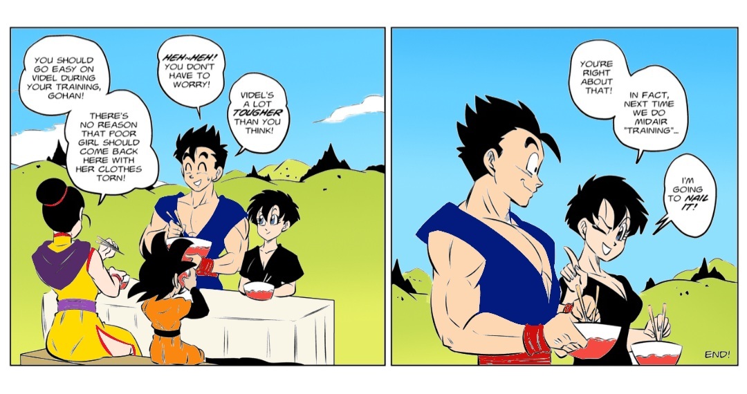 [FunsexyDB] Midair Training colorized [dragon ball z - Page 10