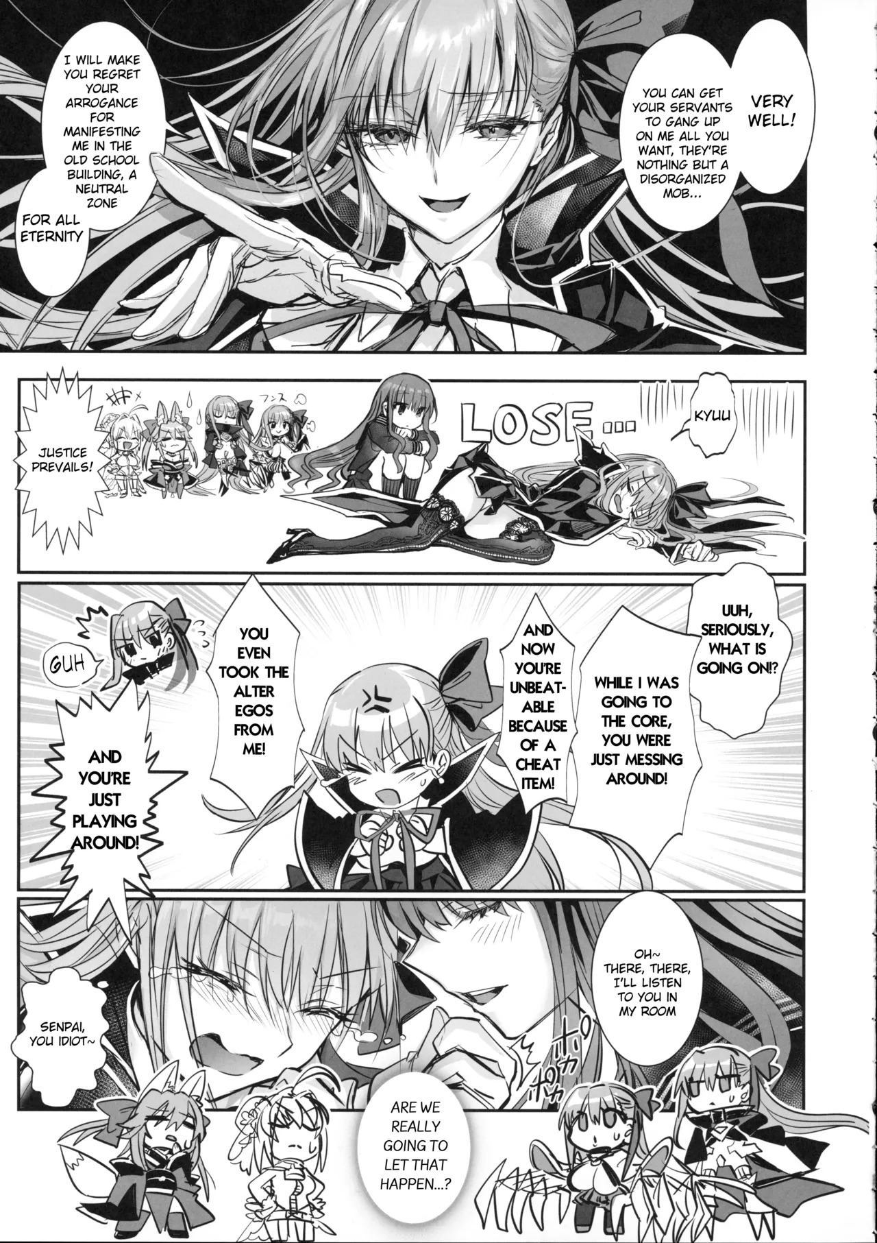 (C107) [3V2Umezakoori70 (Midou Pengin)] Hakuno wa Mujihi na Tsuki no Joou Kanketsu Hen (Fate/Extra) [English] - Page 18
