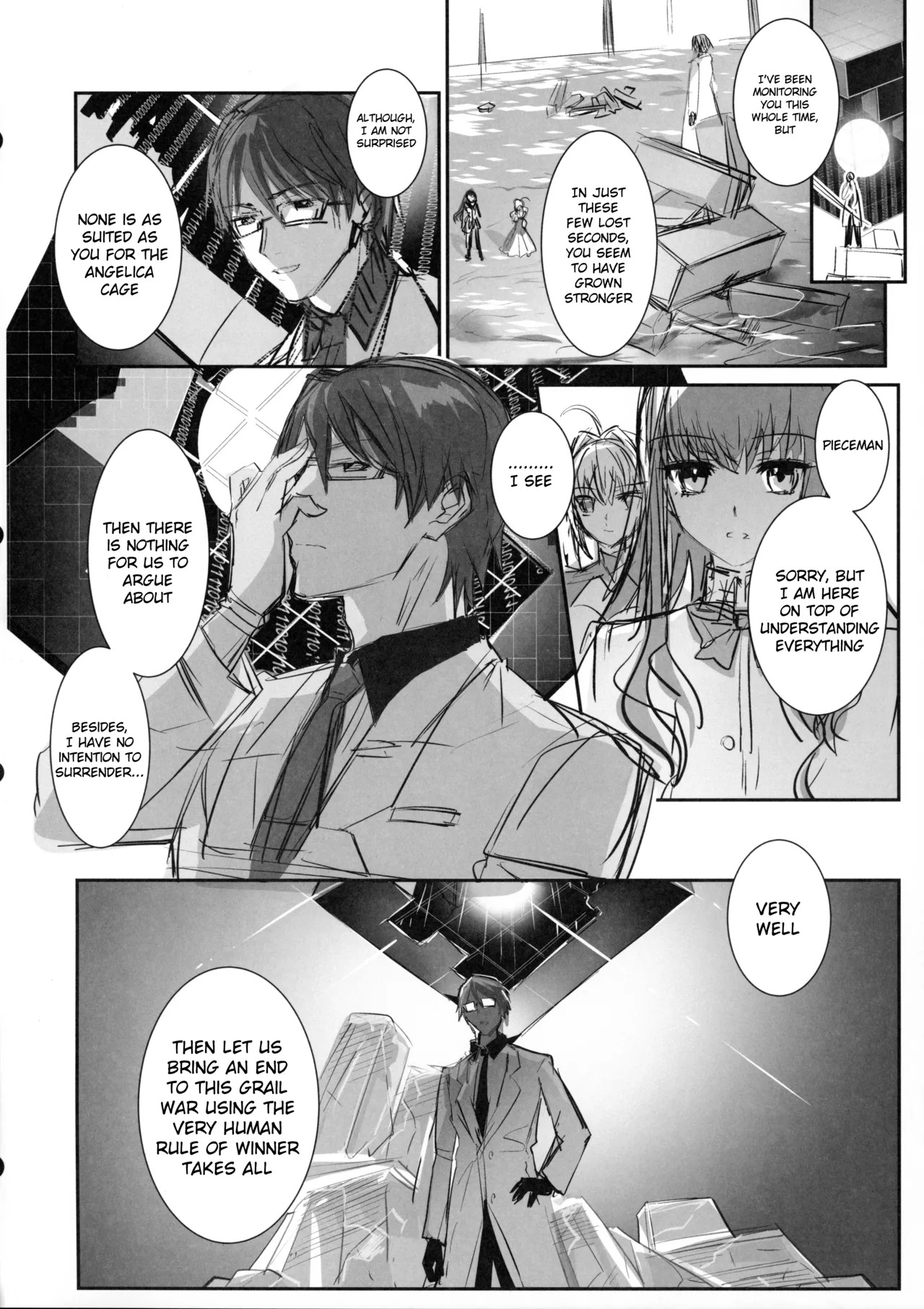 (C107) [3V2Umezakoori70 (Midou Pengin)] Hakuno wa Mujihi na Tsuki no Joou Kanketsu Hen (Fate/Extra) [English] - Page 41