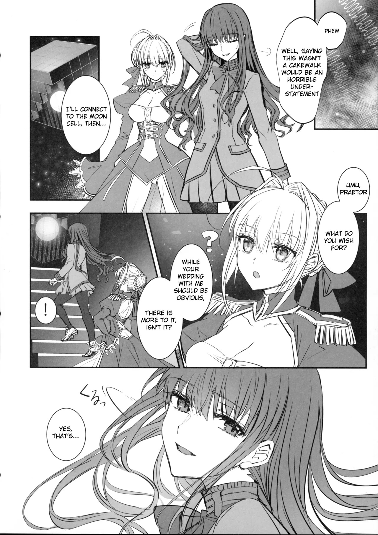 (C107) [3V2Umezakoori70 (Midou Pengin)] Hakuno wa Mujihi na Tsuki no Joou Kanketsu Hen (Fate/Extra) [English] - Page 43