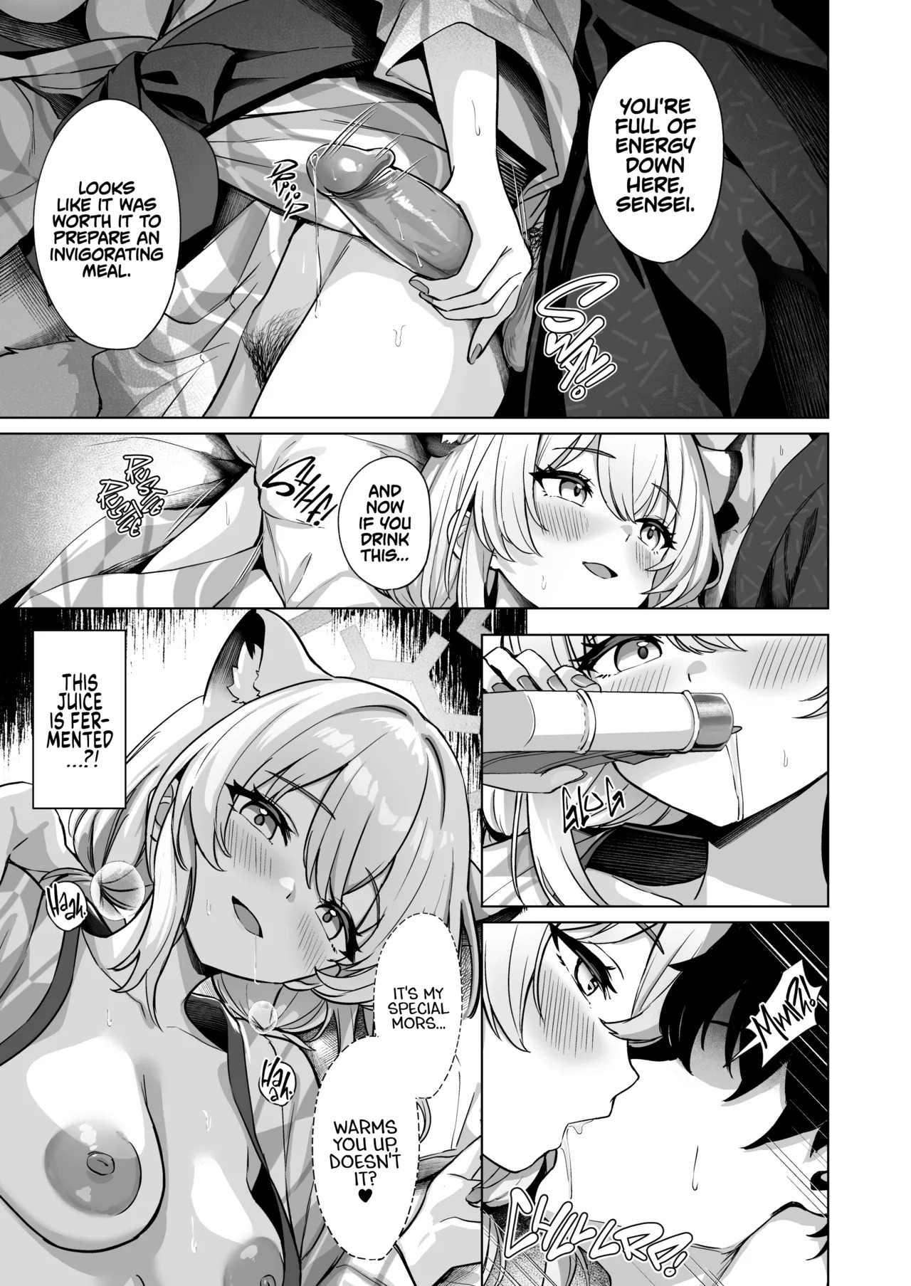 [BINZOKO (Shinomi)] Shigure wa Yuki o Torakashite | The Autumn Rain Melts The Snow (Blue Archive) [English] [Douzo Lad Translations + The White Line] [Digital] [Decensored] - Page 16