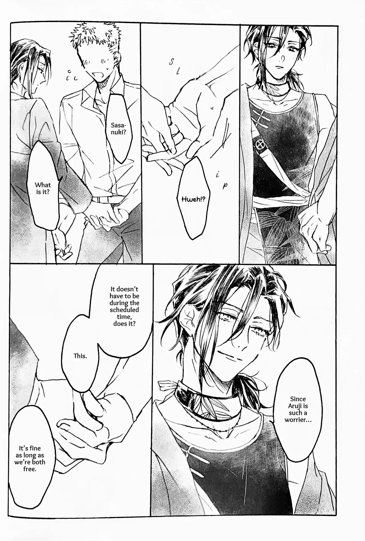 [321 (Mitsui)] Koishi Hada ni Sasanuku Koto Ha | A Whisper For the One I Long For (Touken Ranbu) [English] [mayabird] - Page 33
