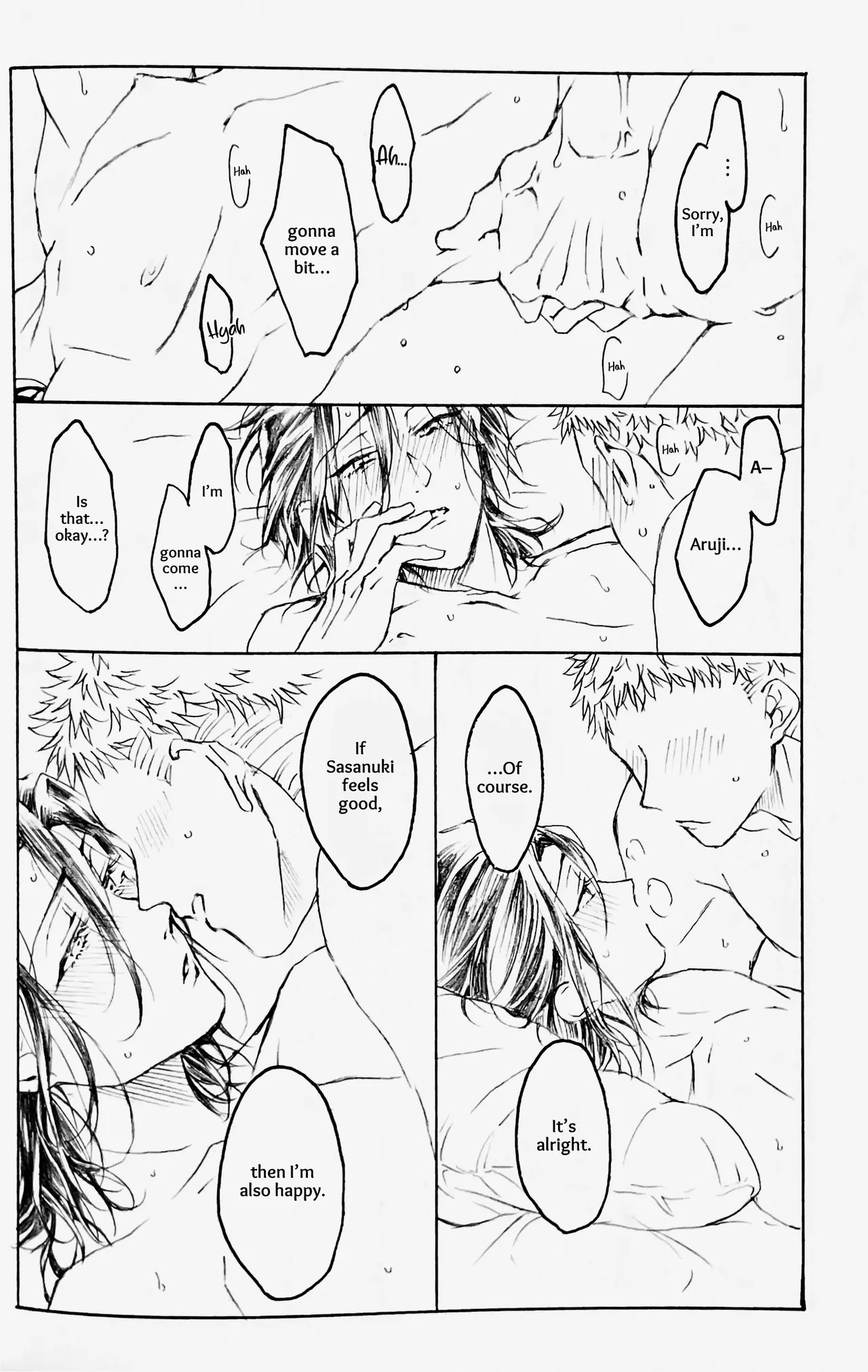 [321 (Mitsui)] Koishi Hada ni Sasanuku Koto Ha | A Whisper For the One I Long For (Touken Ranbu) [English] [mayabird] - Page 83
