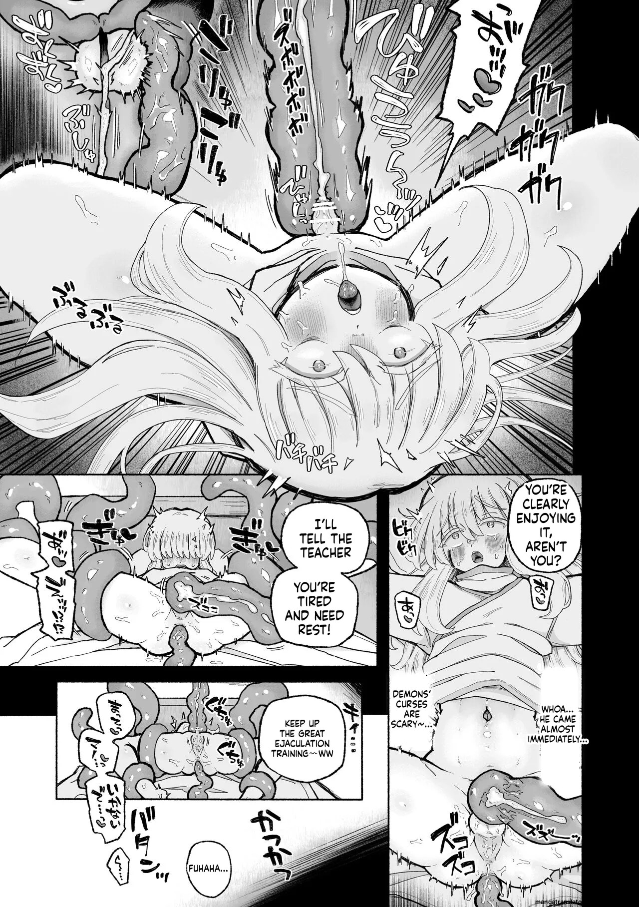 [Arijigoku (sandbox)] Kyosei no noroi de tensai majutsu-shi kanraku ♪ 〜futari matomete maō chinpo de kenzoku-ka ~tsu!〜 (SCANMTL) - Page 19