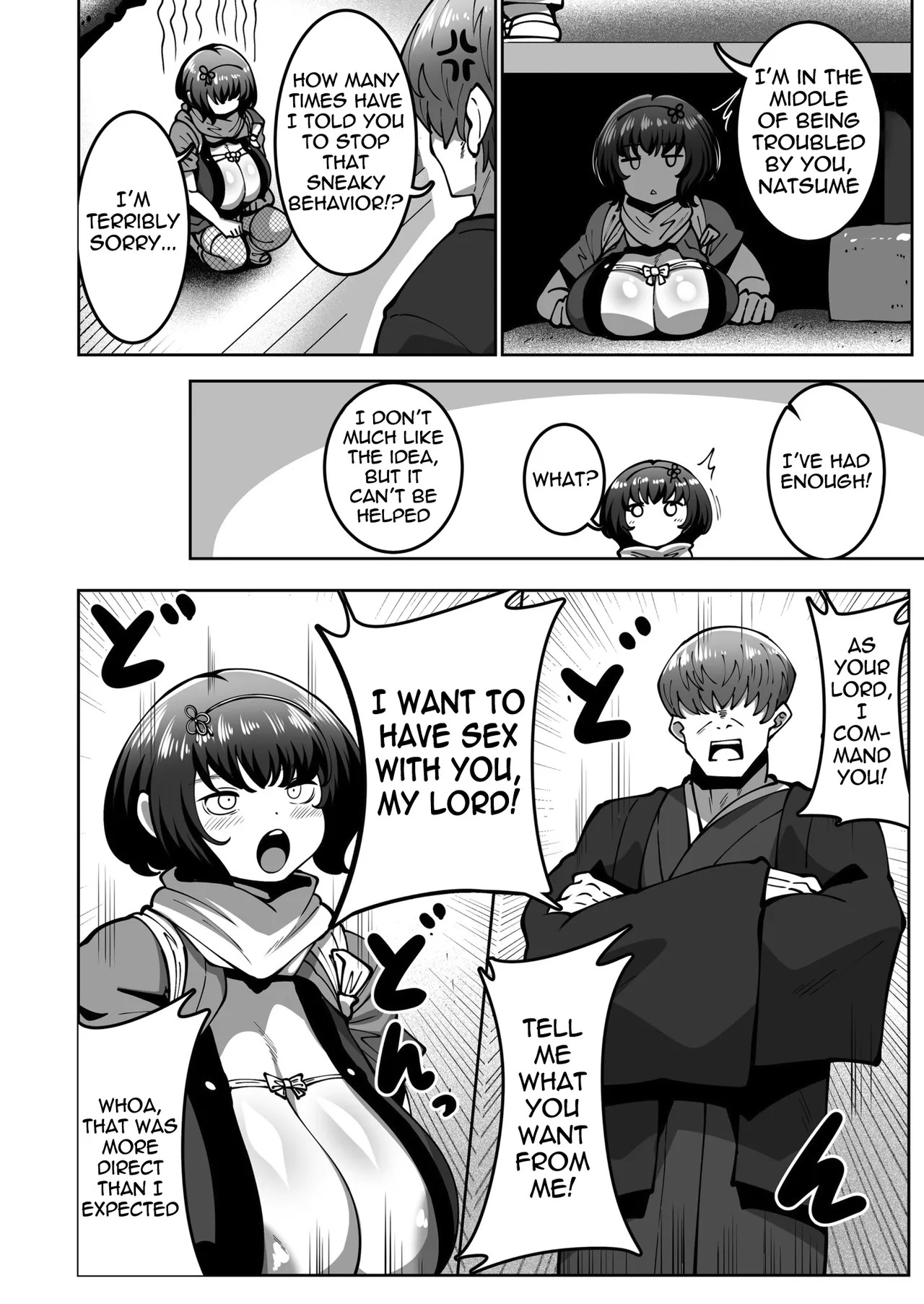 Sugo Ude Kunoichi Natsume-chan | The skilled kunoichi Natsume [English] [meganekun_tl] - Page 10