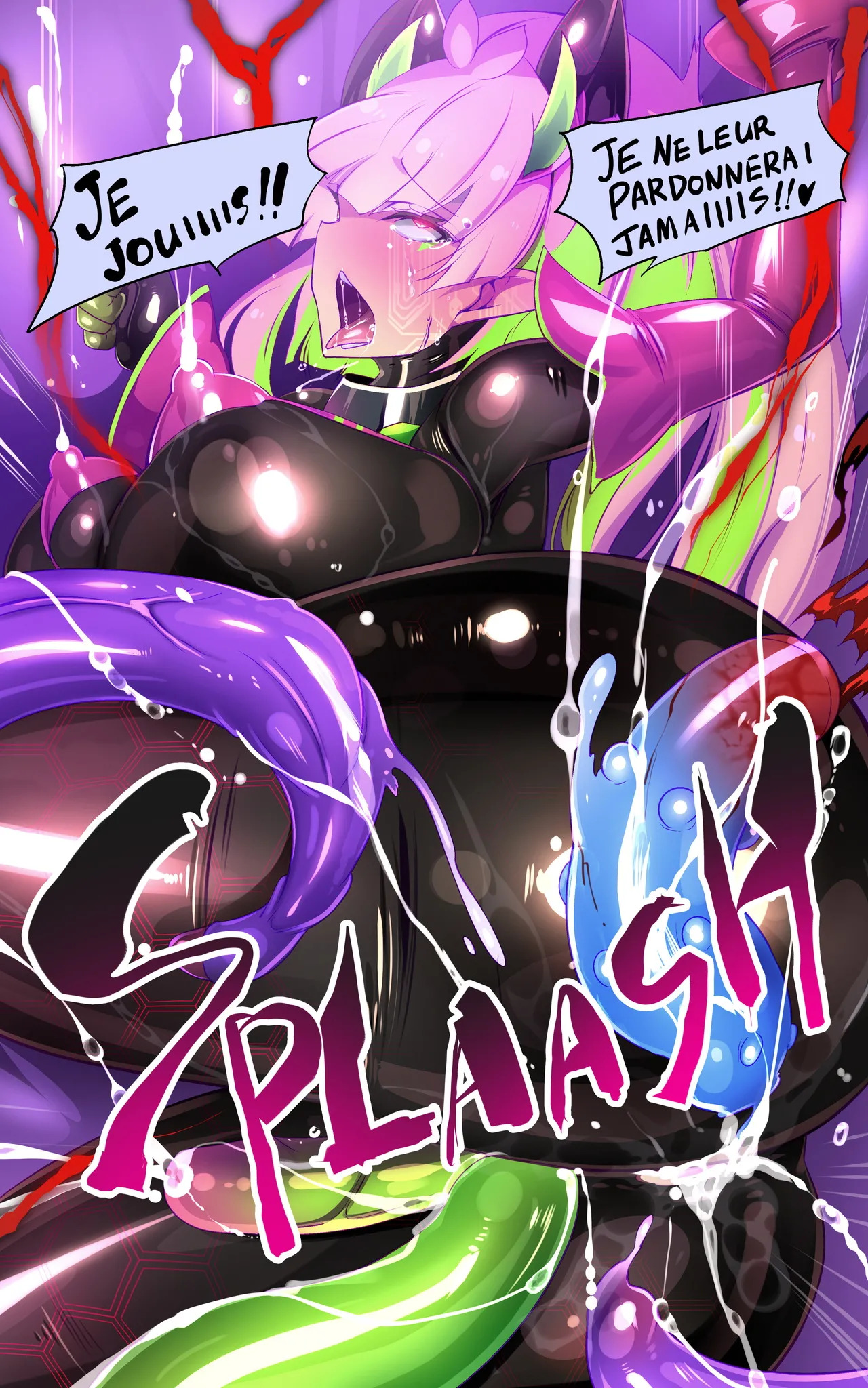 [Yaseuma Lo-Ru (Netsuki no Yoto, Bungo Meibutsu Dangojiru Teishoku)] Majime na Tensei Nyotaika Android ga Kairaku-zeme no Hate ni Bakunyuu Akuochi Suru Manga ~Purikketsuana Zwei~ [French] - Page 27