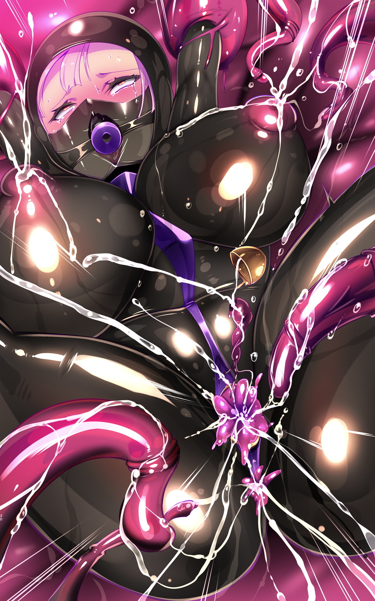 [Yaseuma Lo-Ru (Netsuki no Yoto, Bungo Meibutsu Dangojiru Teishoku)] Majime na Tensei Nyotaika Android ga Kairaku-zeme no Hate ni Bakunyuu Akuochi Suru Manga ~Purikketsuana Zwei~ [French] - Page 76