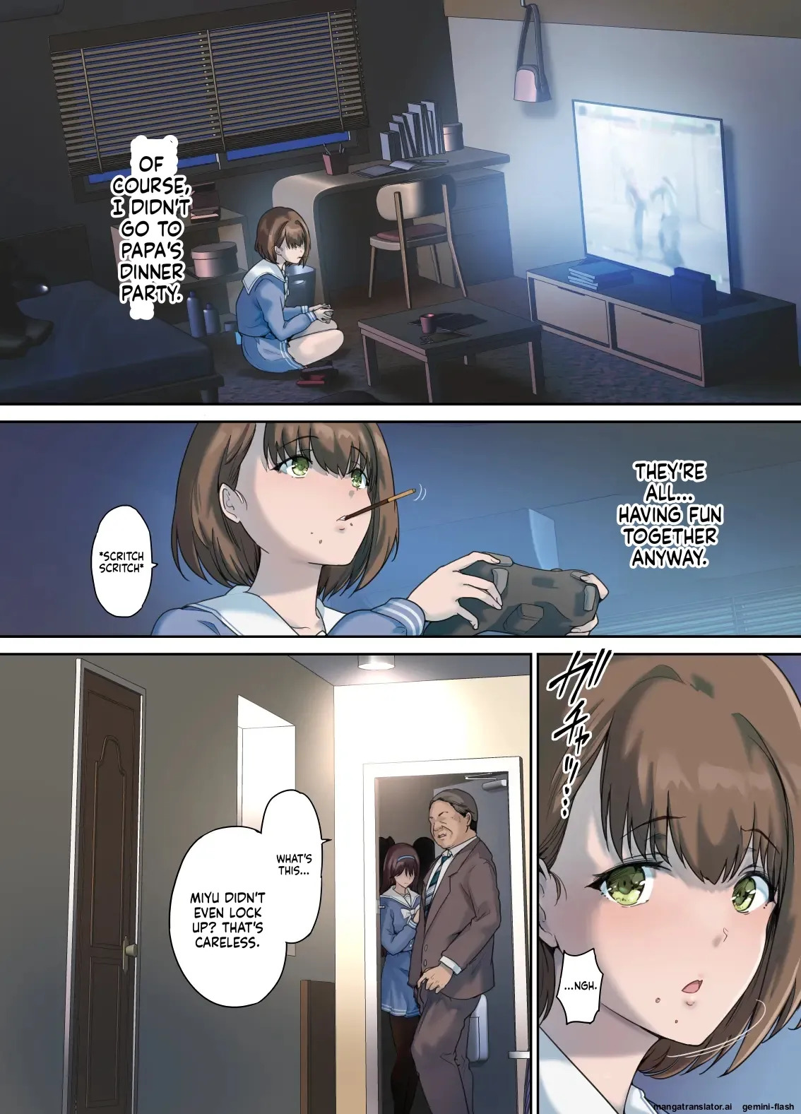 [Kisei Toukyoku (Richard Bahman)] Daddy's Bedroom is a Hangout For His Daughter's Friends 4: Breeding [English] [MTL] - Page 15