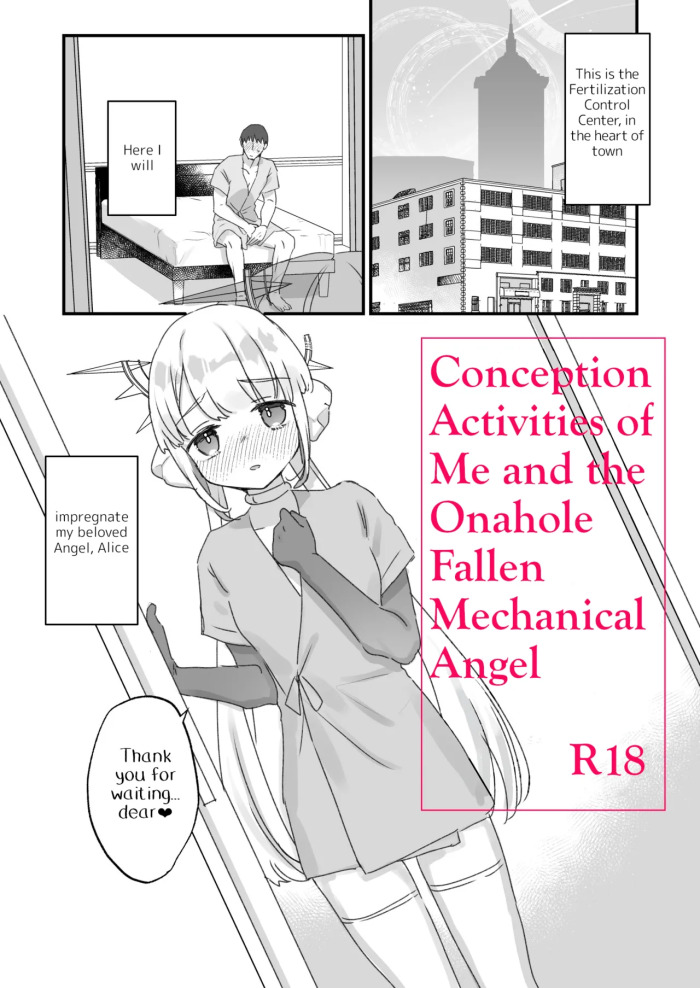 [Tenkirin (Kanroame)] Onaho Ochishita Kikai Tenshisama to Ore no Ninshin Katsudou | Conception Activities of Me and the Onahole Fallen Mechanical Angel [English] [Digital]