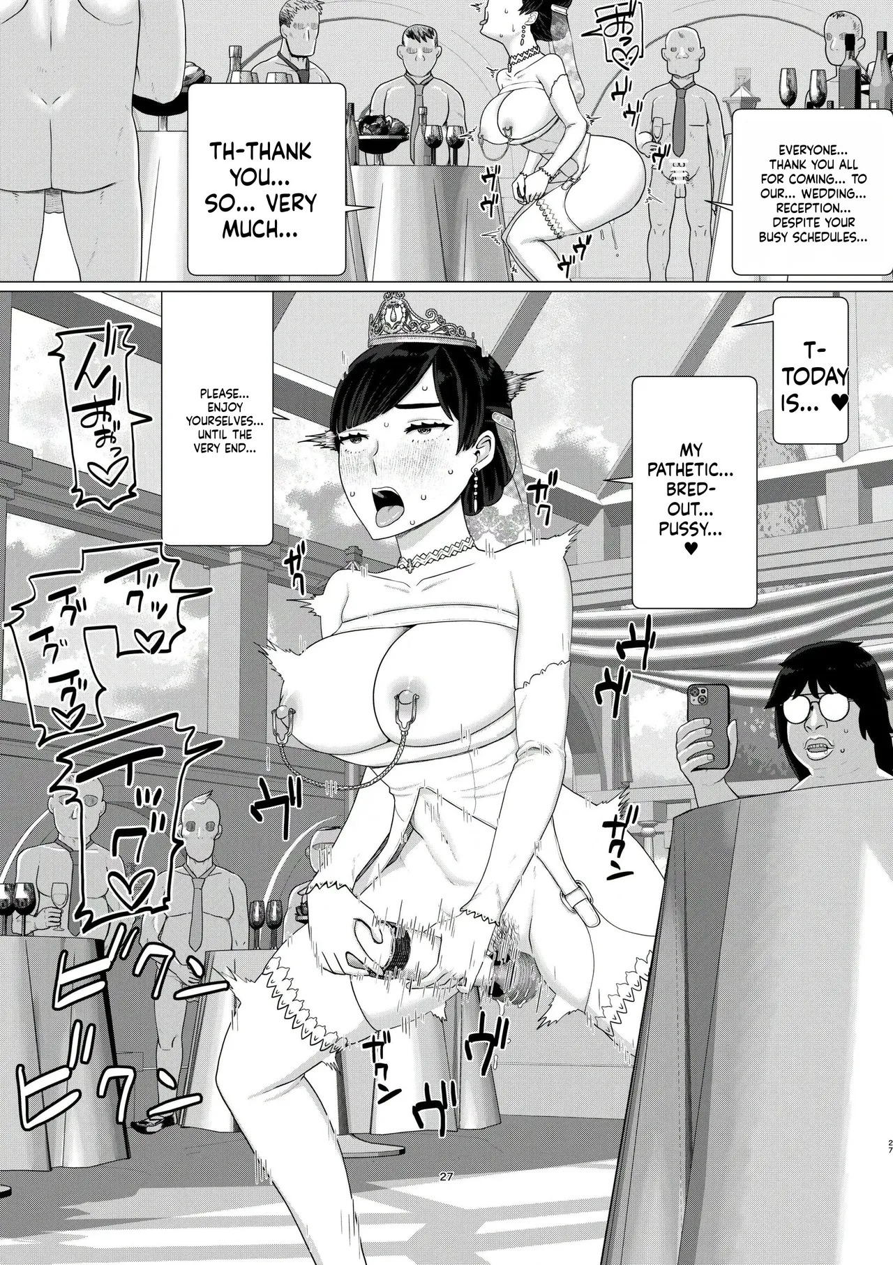 Chieri Can't Lose! 3 -A Perverted Toilet Wife Who Will Get Fertilized with Anyone's Sperm with Her Husband's Approval- Volume 6 - Page 28