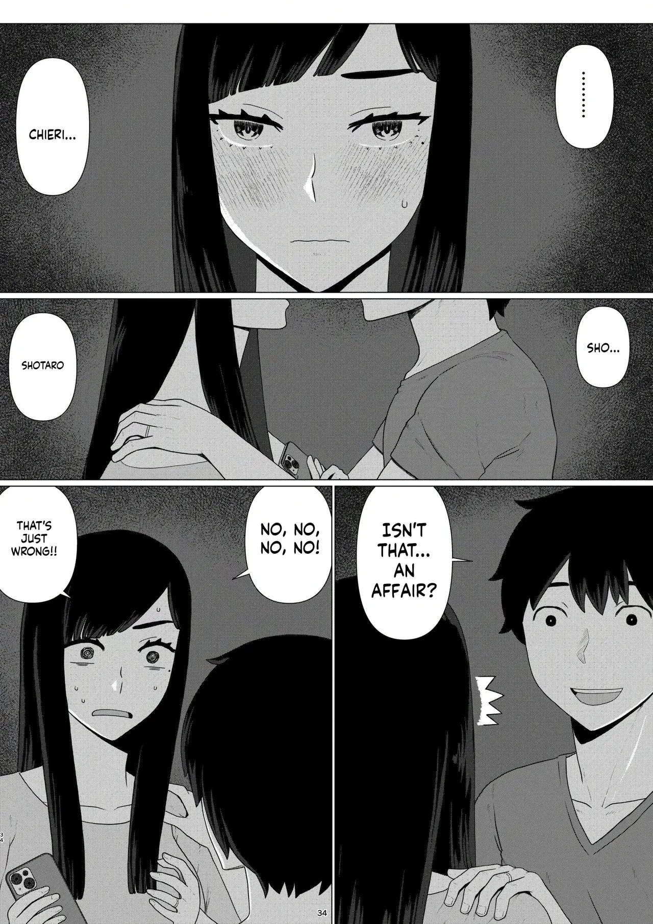 Chieri Can't Lose! 3 -A Perverted Toilet Wife Who Will Get Fertilized with Anyone's Sperm with Her Husband's Approval- Volume 6 - Page 35