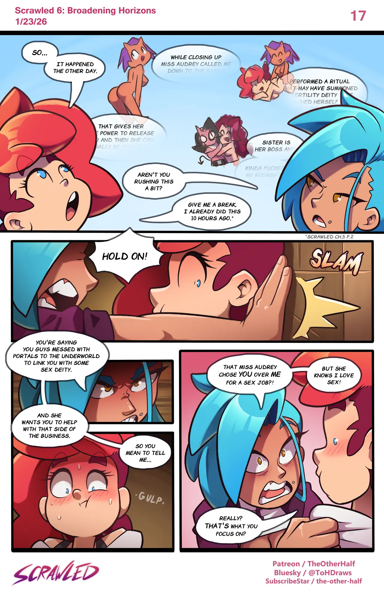 [TheOtherHalf] Scrawled 6: Broadening Horizons (Ongoing) - Page 17