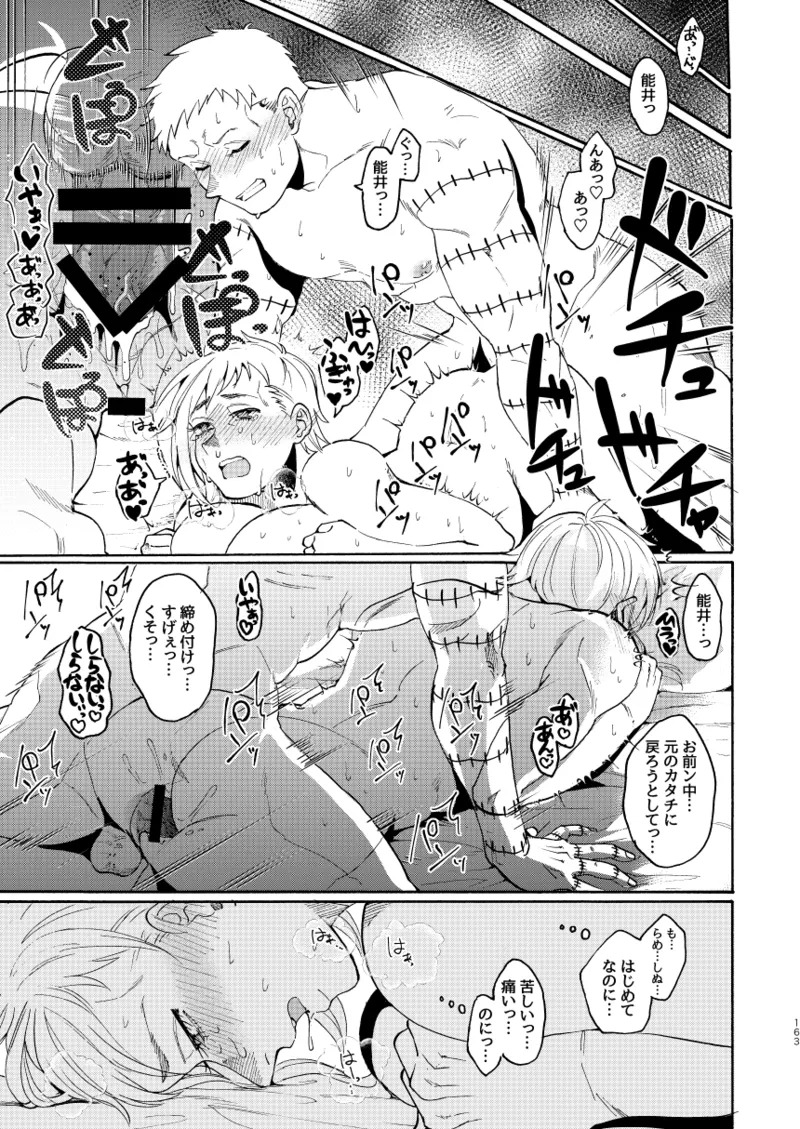 [Meloss] 【Reprint of Shinnoi Doujinshi】Honeymoon Night (Dorohedoro) - Page 161