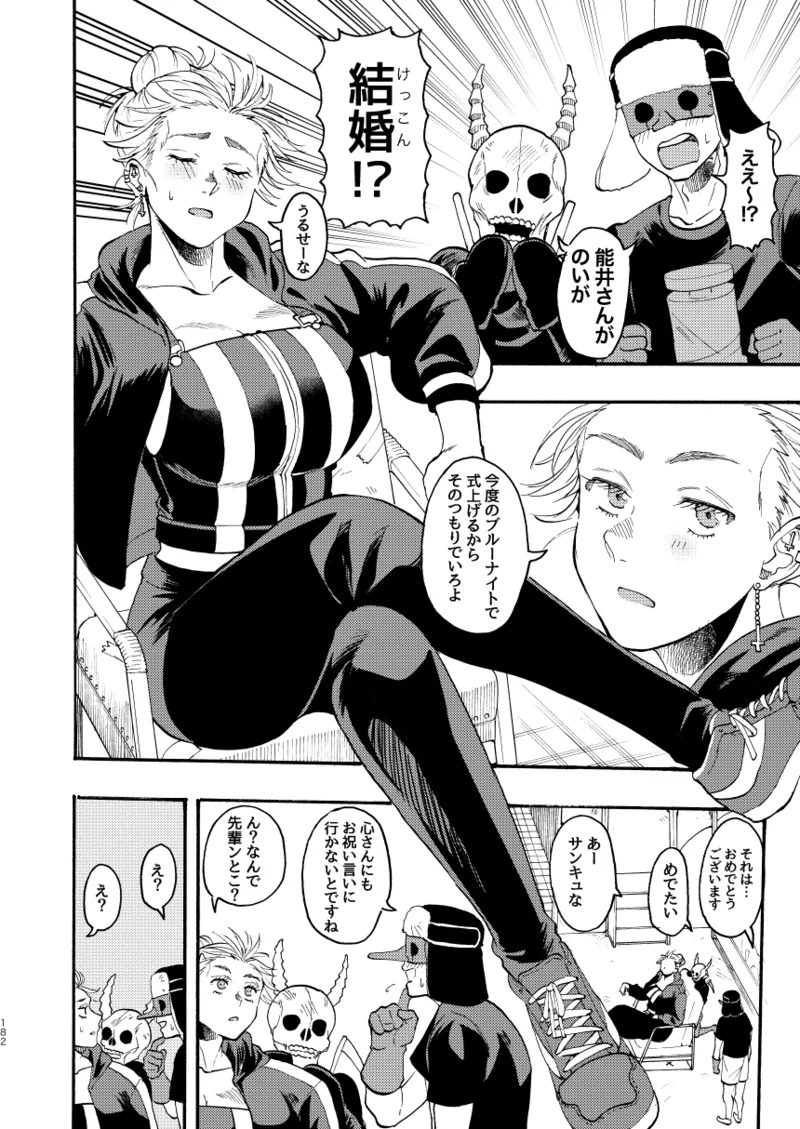 [Meloss] 【Reprint of Shinnoi Doujinshi】Honeymoon Night (Dorohedoro) - Page 179