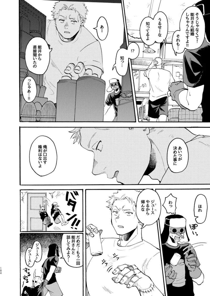 [Meloss] 【Reprint of Shinnoi Doujinshi】Honeymoon Night (Dorohedoro) - Page 181
