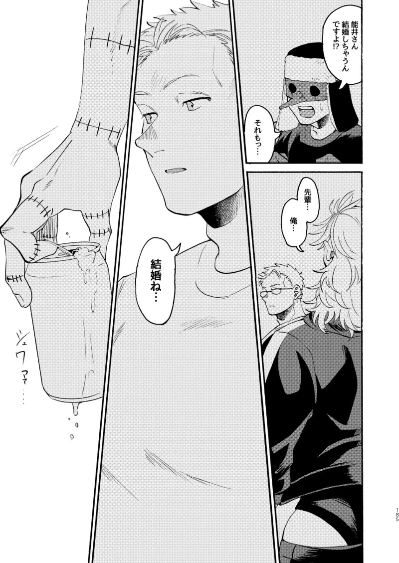 [Meloss] 【Reprint of Shinnoi Doujinshi】Honeymoon Night (Dorohedoro) - Page 182