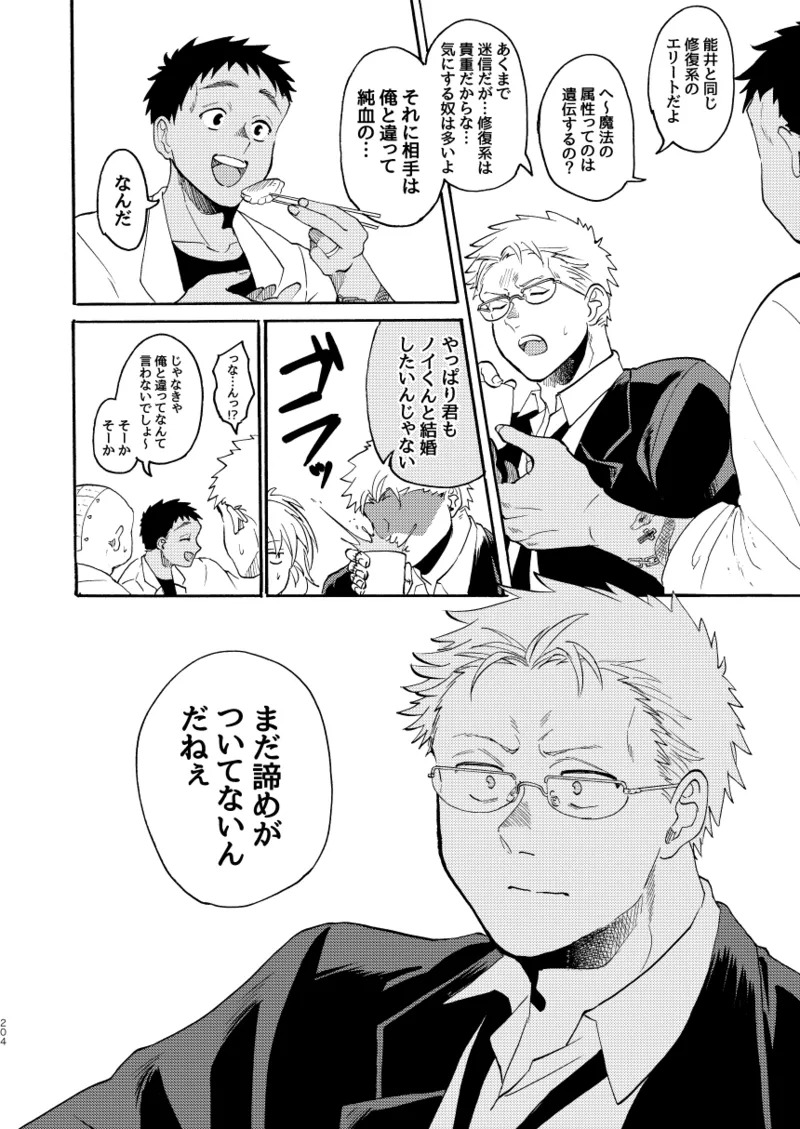 [Meloss] 【Reprint of Shinnoi Doujinshi】Honeymoon Night (Dorohedoro) - Page 201