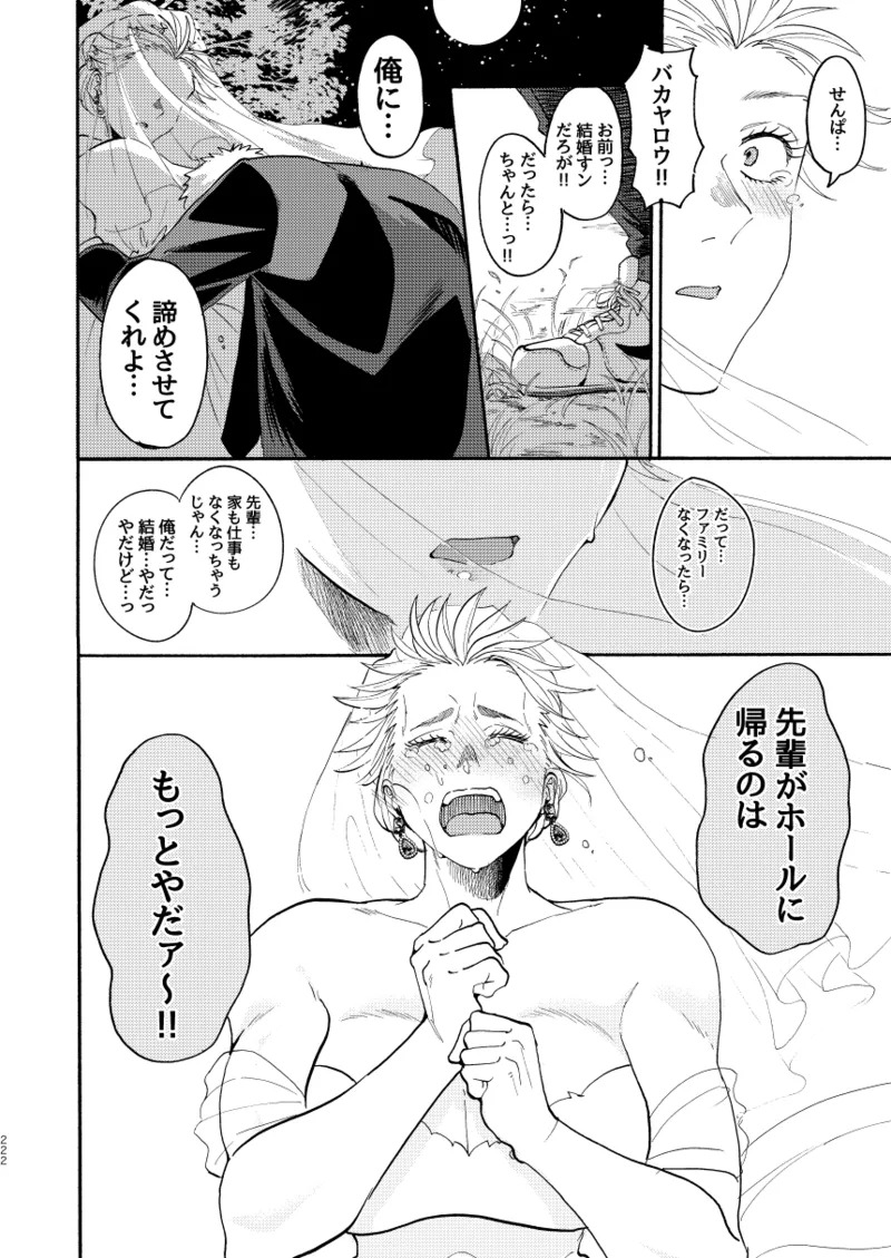 [Meloss] 【Reprint of Shinnoi Doujinshi】Honeymoon Night (Dorohedoro) - Page 218
