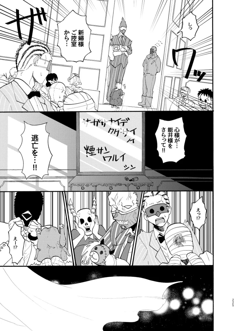 [Meloss] 【Reprint of Shinnoi Doujinshi】Honeymoon Night (Dorohedoro) - Page 221