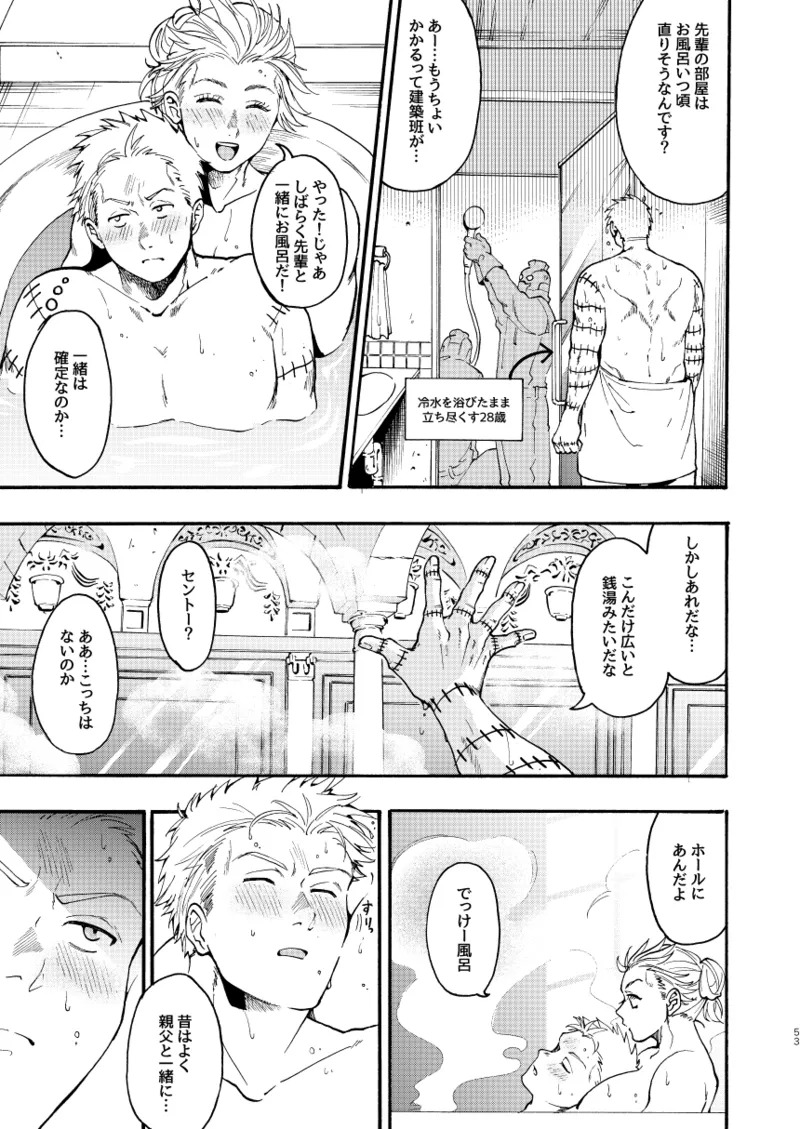 [Meloss] 【Reprint of Shinnoi Doujinshi】Honeymoon Night (Dorohedoro) - Page 52