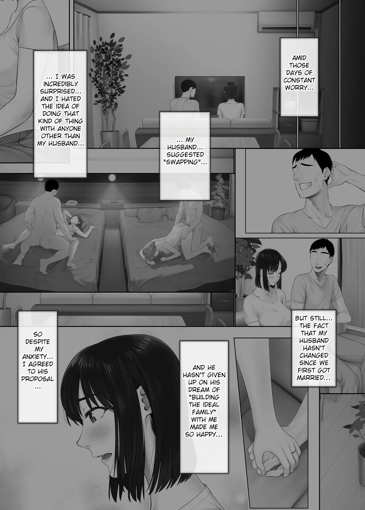 [FC][Mitsumitsu Niku (Hikitogu)] LeveChi na Swapping 2 ~Hatsu Zecchou de Iki Kuruu Tsuma Hen~ | Swapping on a Whole New Level 2 ~Wife Goes Wild With Her First Orgasm~ [English] [Fated Circle] - Page 64