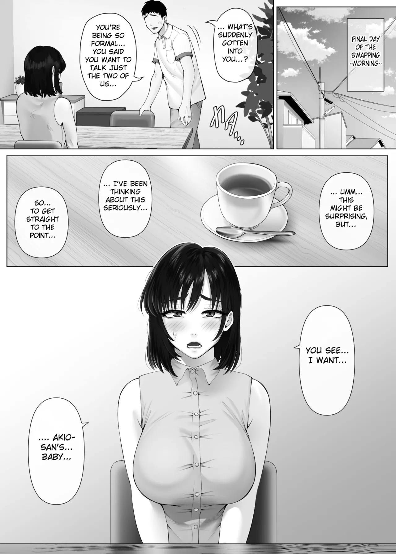 [FC][Mitsumitsu Niku (Hikitogu)] LeveChi na Swapping 3 ~Honrosareru Fuufu Hen~ | Swapping on a Whole New Level 3 ~The Couple At The Mercy Of Others~ [English] [Fated Circle] - Page 138