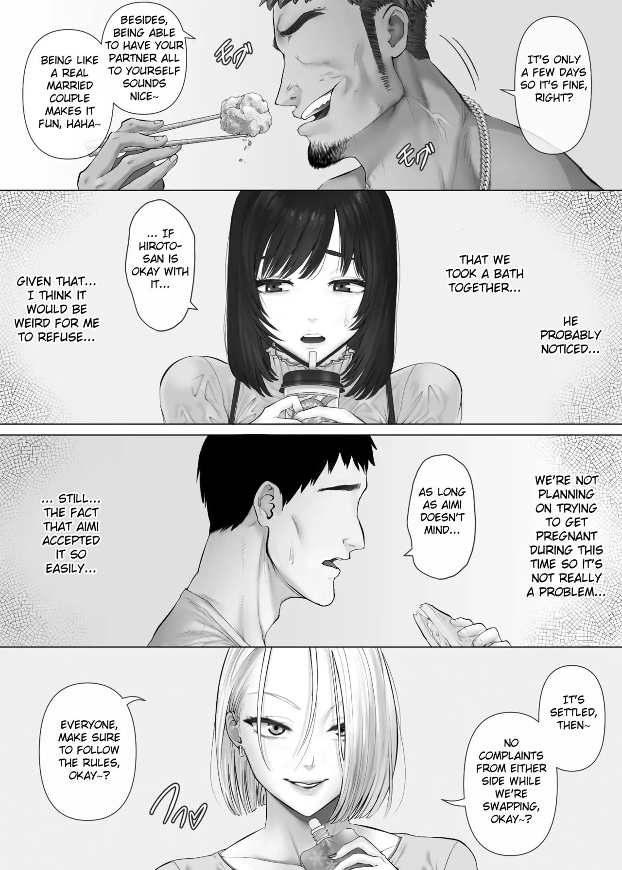 [FC][Mitsumitsu Niku (Hikitogu)] LeveChi na Swapping 3 ~Honrosareru Fuufu Hen~ | Swapping on a Whole New Level 3 ~The Couple At The Mercy Of Others~ [English] [Fated Circle] - Page 22