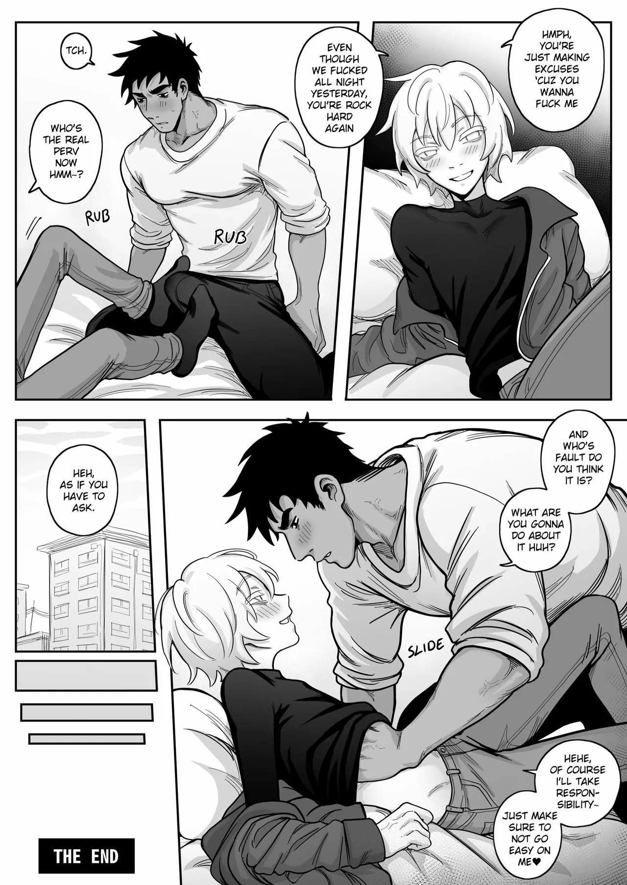 [Schweinchen31] Dosukebena Roommate o Wakara Seru Hanashi | Teaching My Perverted Roommate a Lesson [English] [Decensored] - Page 35