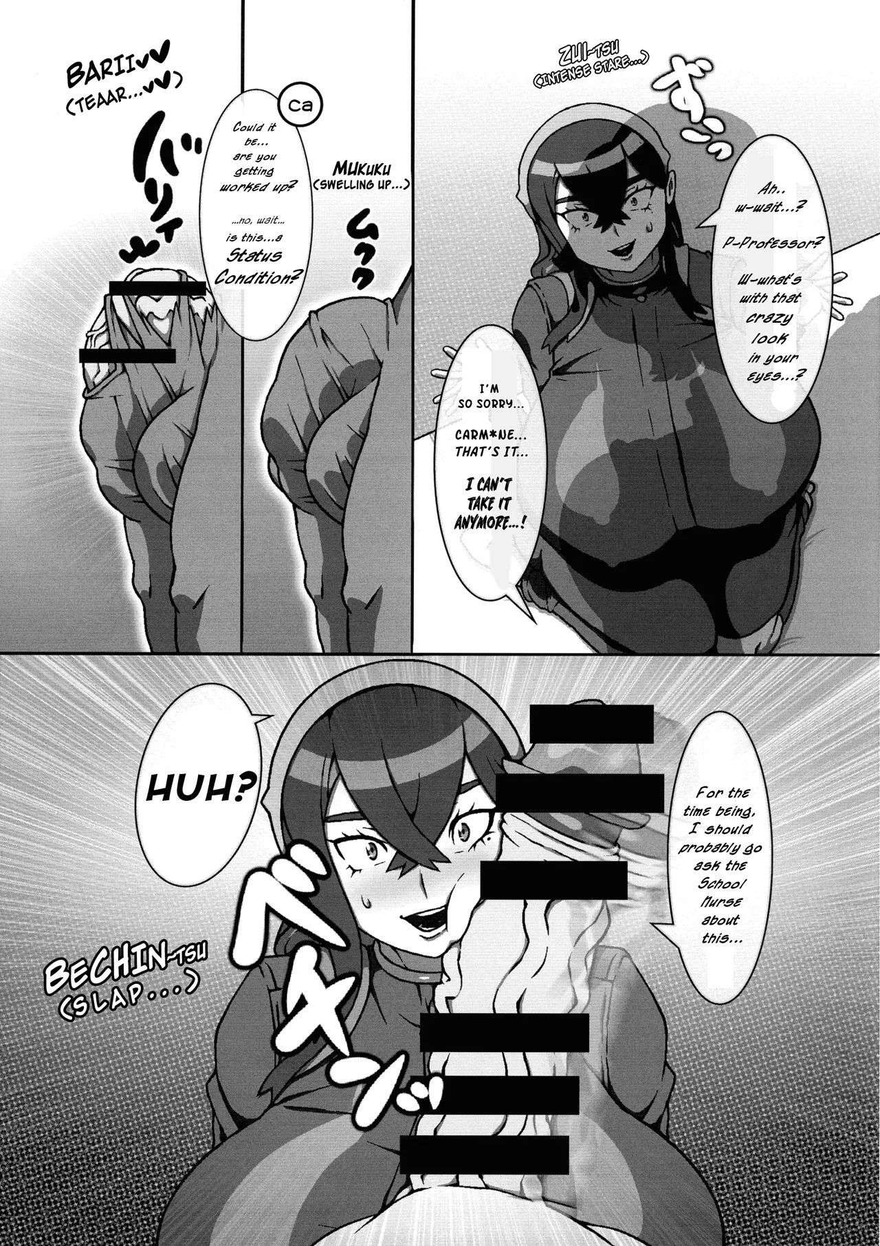 (C104) [R1kyu (R1kyu)] Chounyuu Futanari Briar-sensei to Chounyuu Zeiyu-chan (Pokemon) | Super Busty Futanari Professor Briar and Super Busty Carmine (Pokemon) - Page 11